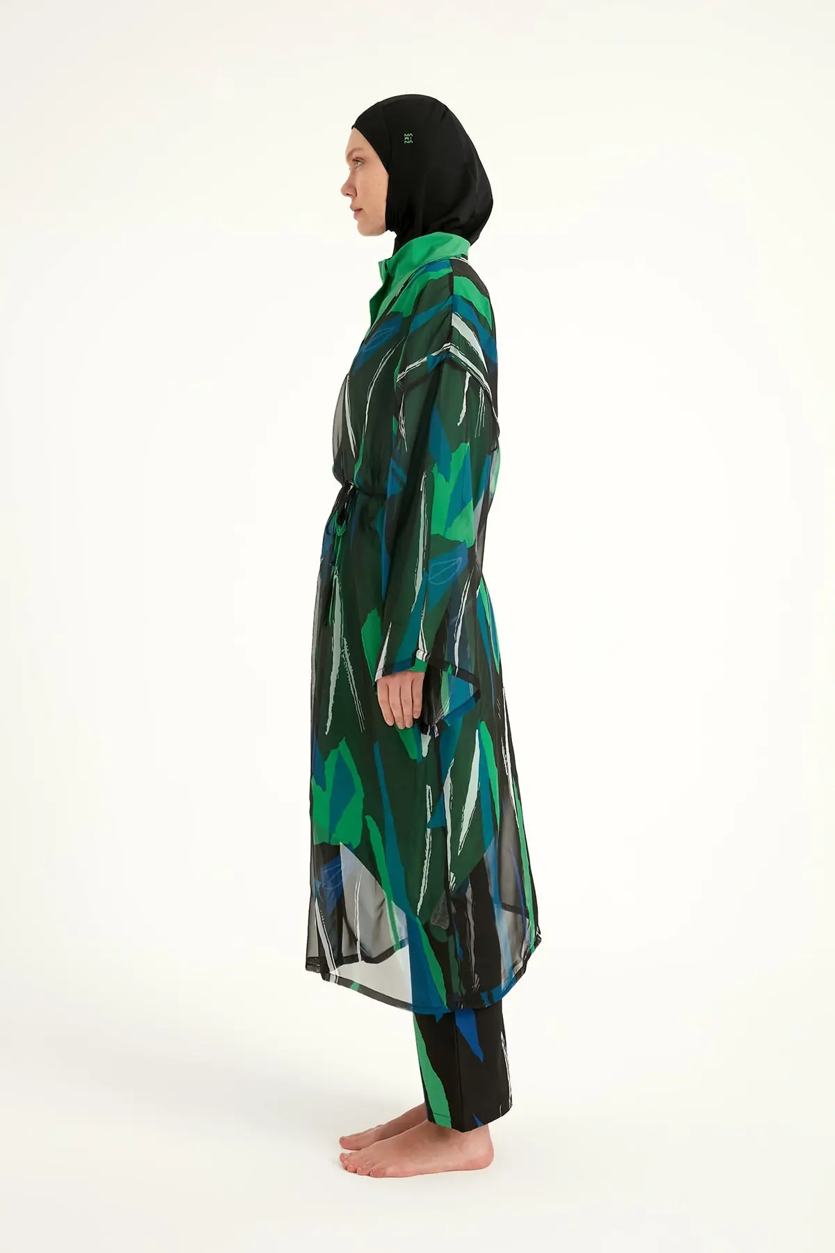 Silky Modest Full Coverage Kimono – Lightweight Elegant Swim Cover P2503-1, photo 6
