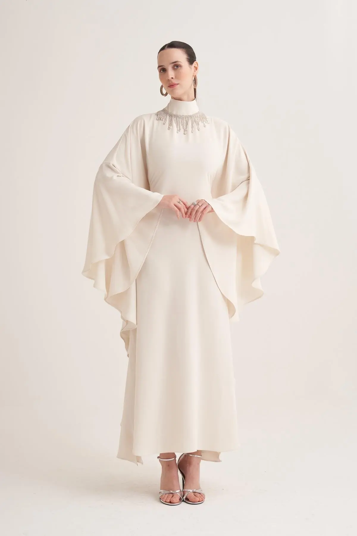 Valeria Evening Kaftan – Cream