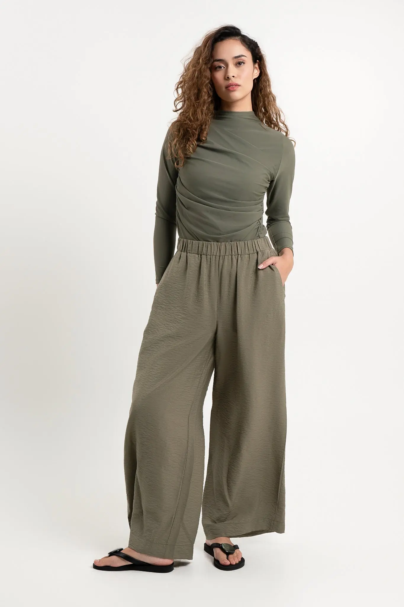 Yara Pants - Olive, photo 2