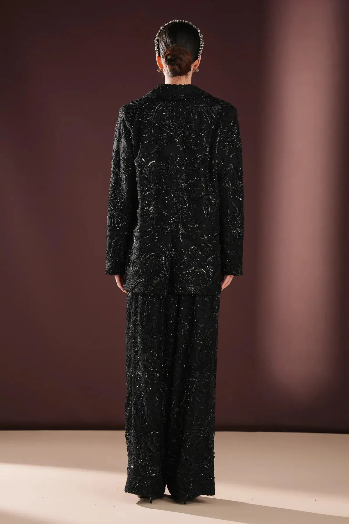 Kaelis Embellished Suit – Black, photo 7