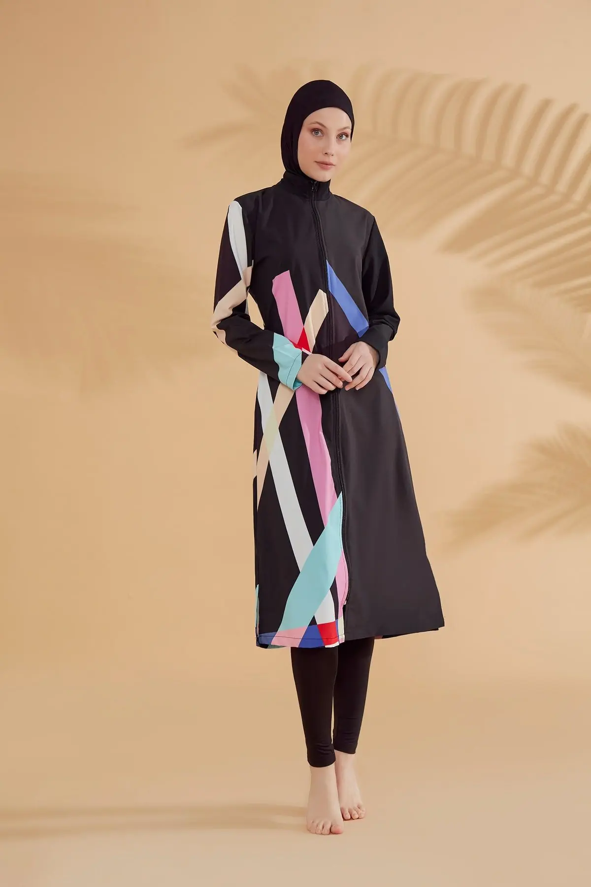 Woven Black Burkini Modest Swimwear M2310, photo 6