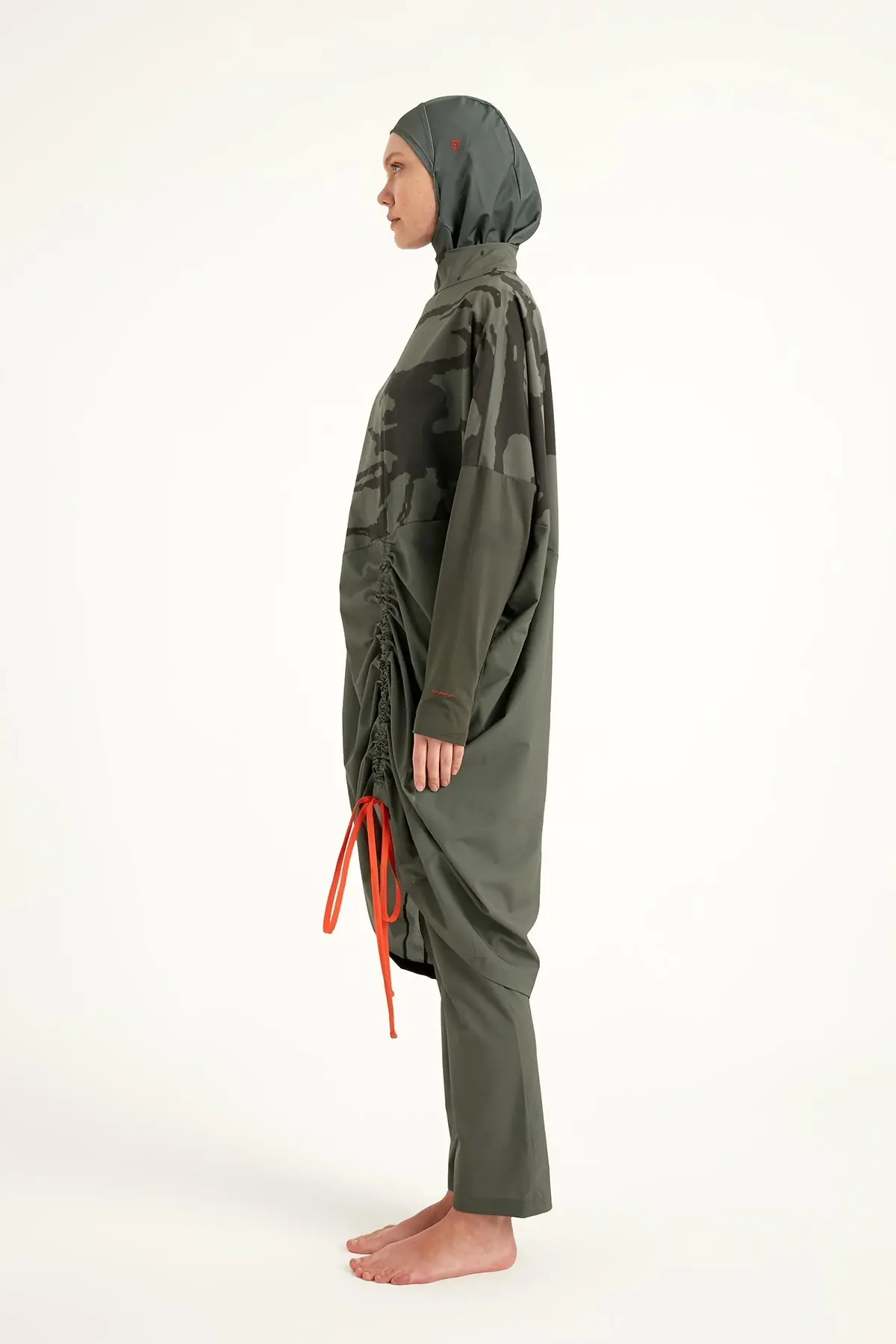 Khaki Full Coverage Modest Swimwear Burkini Set M2516, photo 7