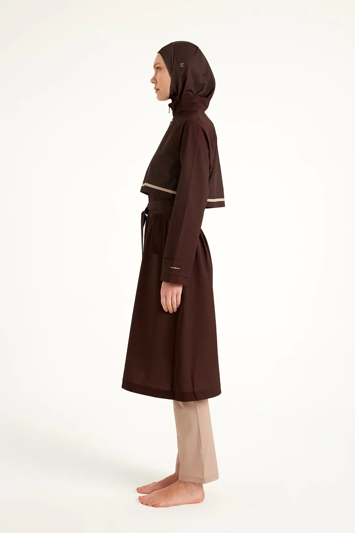Marina Brown Full Coverage Modest Swimwear Burkini Set M2533, photo 7