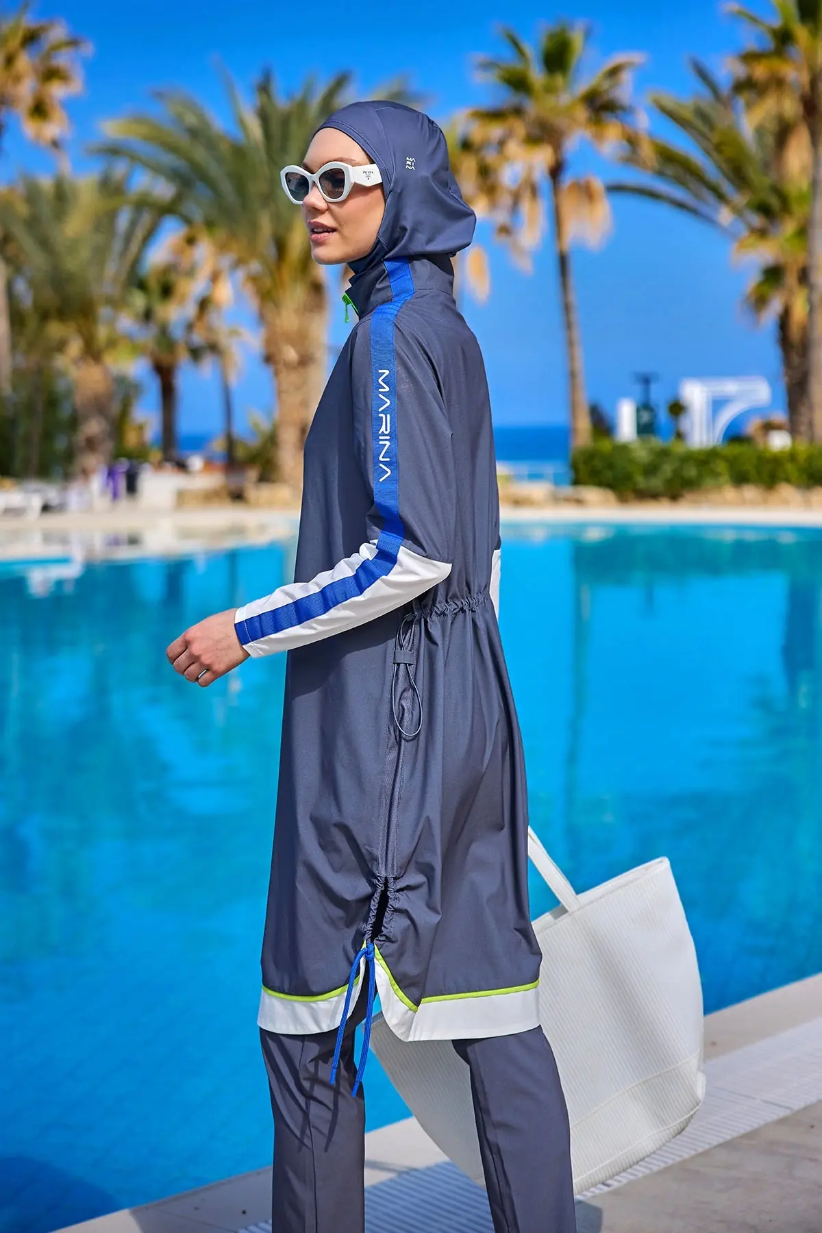 Full Coverage Modest Swimwear Burkini Set - Fume, photo 2