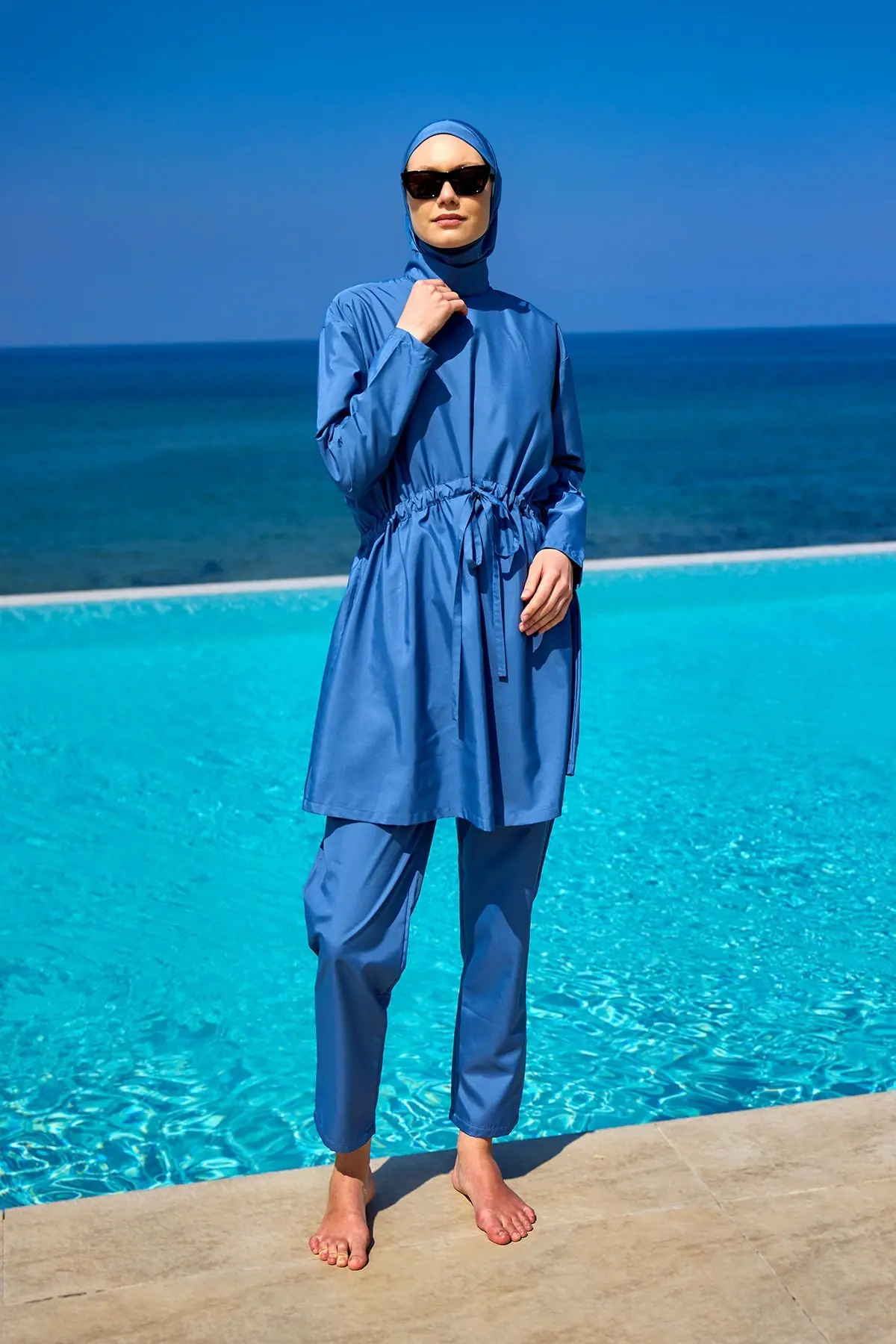 Andalus Full Coverage Burkini Set with Front Ruching A2502-6, photo 3