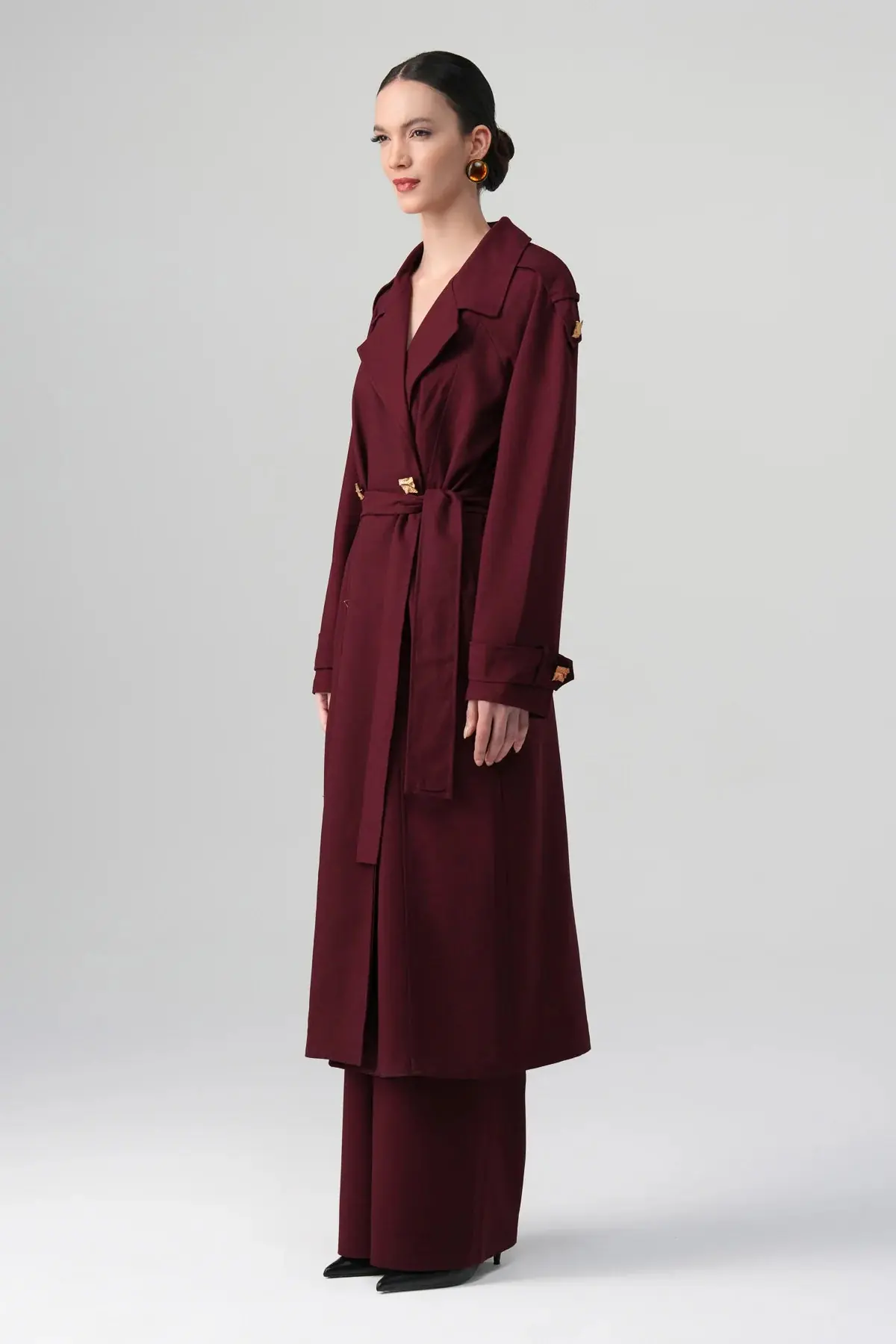 Lorin Long Jacket & Trousers Set – Bordeaux, photo 4