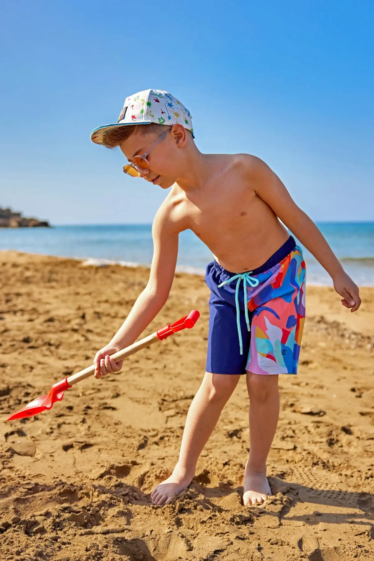 Marina Boys Swim Shorts - Navy