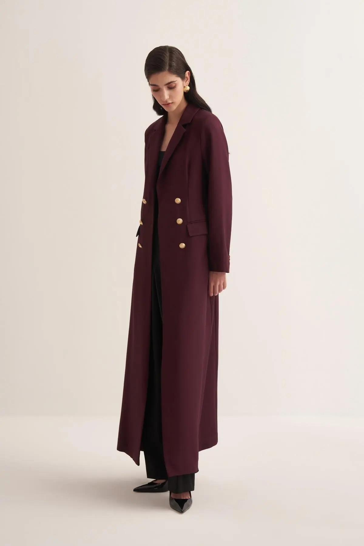 Blazer Abaya - Plum, photo 2