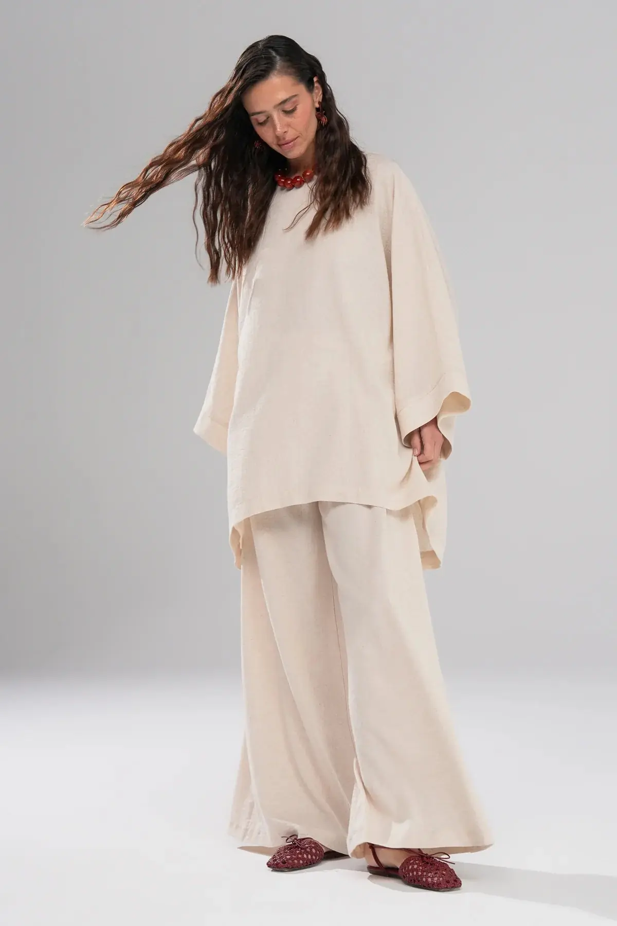 Breeze Linen Set – Beige, photo 2