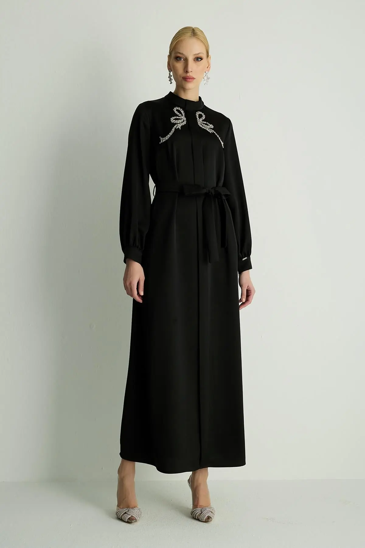 Ribbon Dress — Black