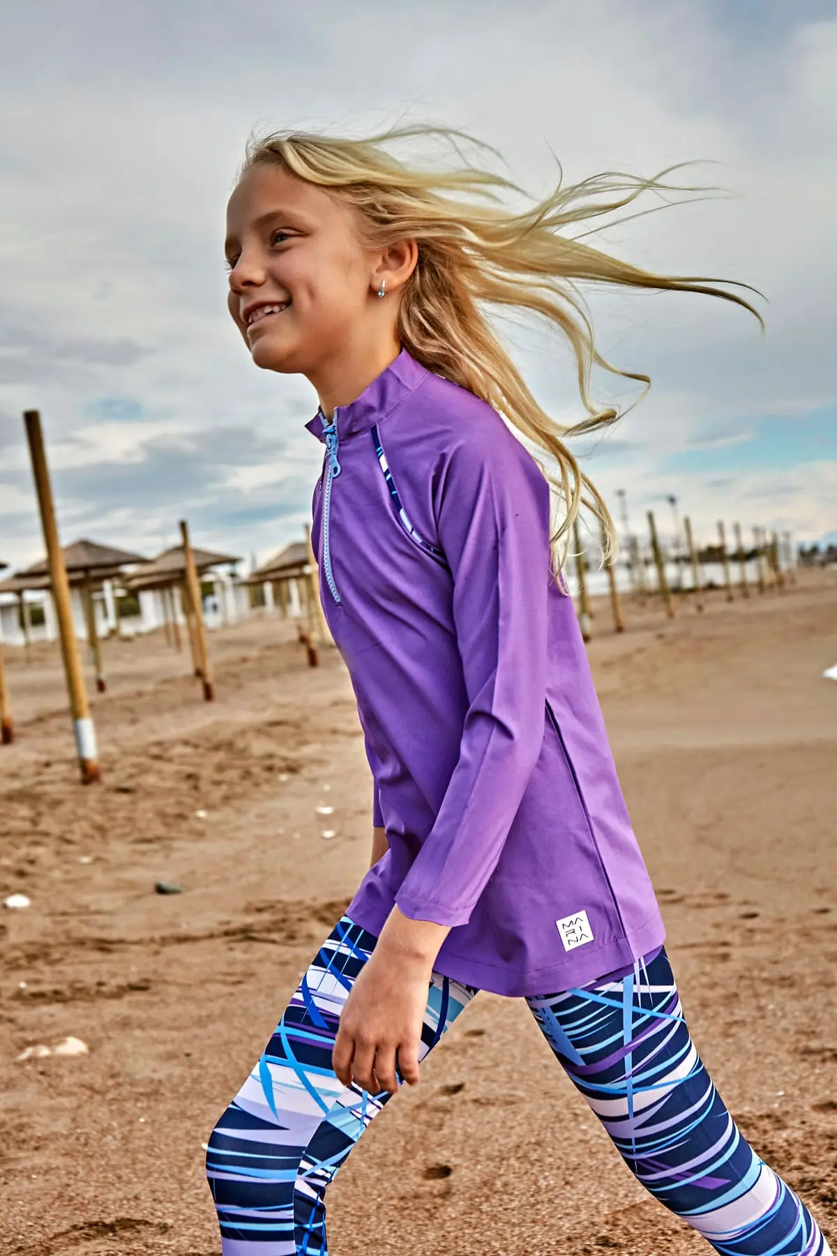 Woven Purple Girls Swimwear K2405, photo 5