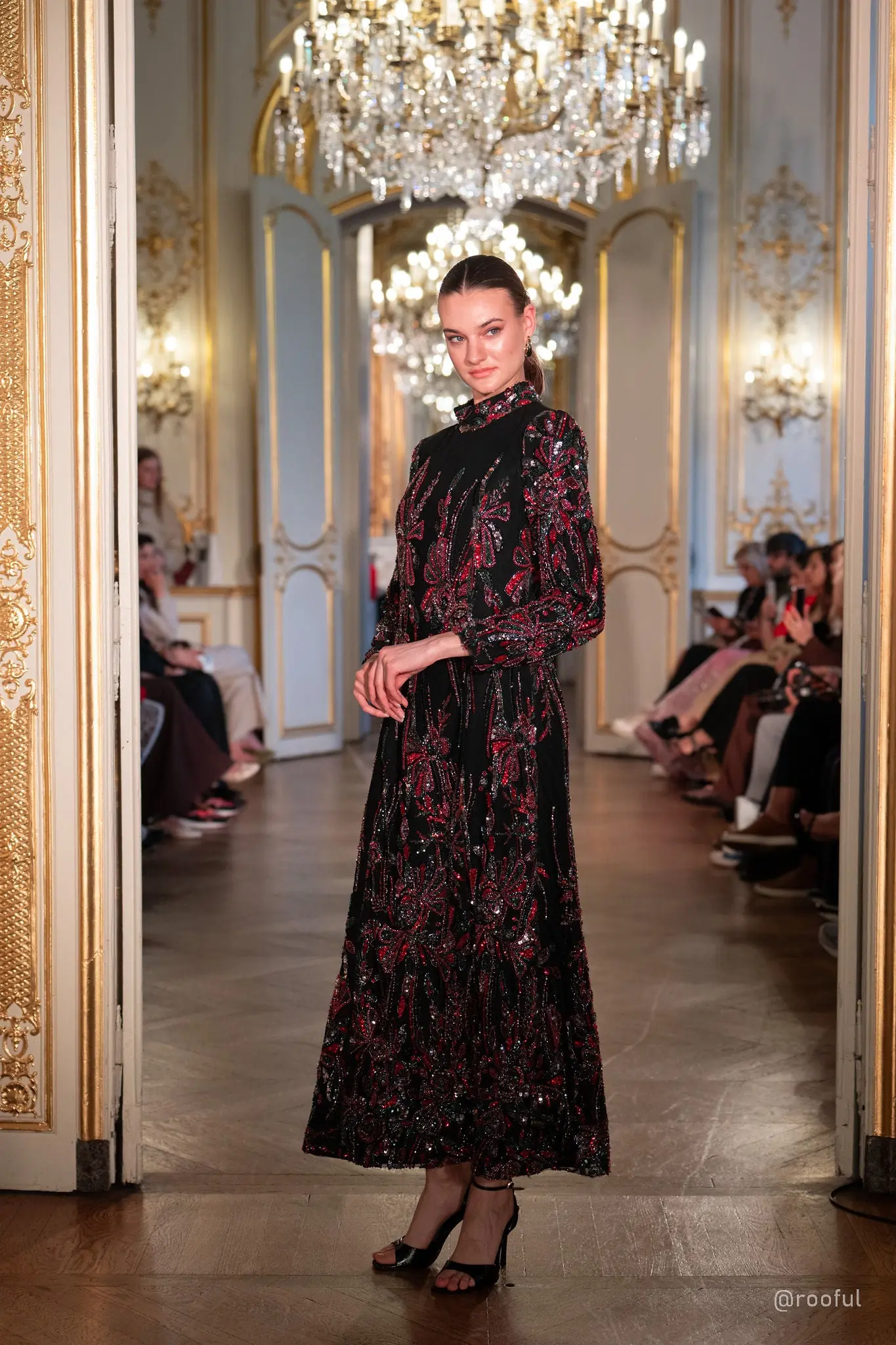 Virella Embellished Dress – Black, photo 2