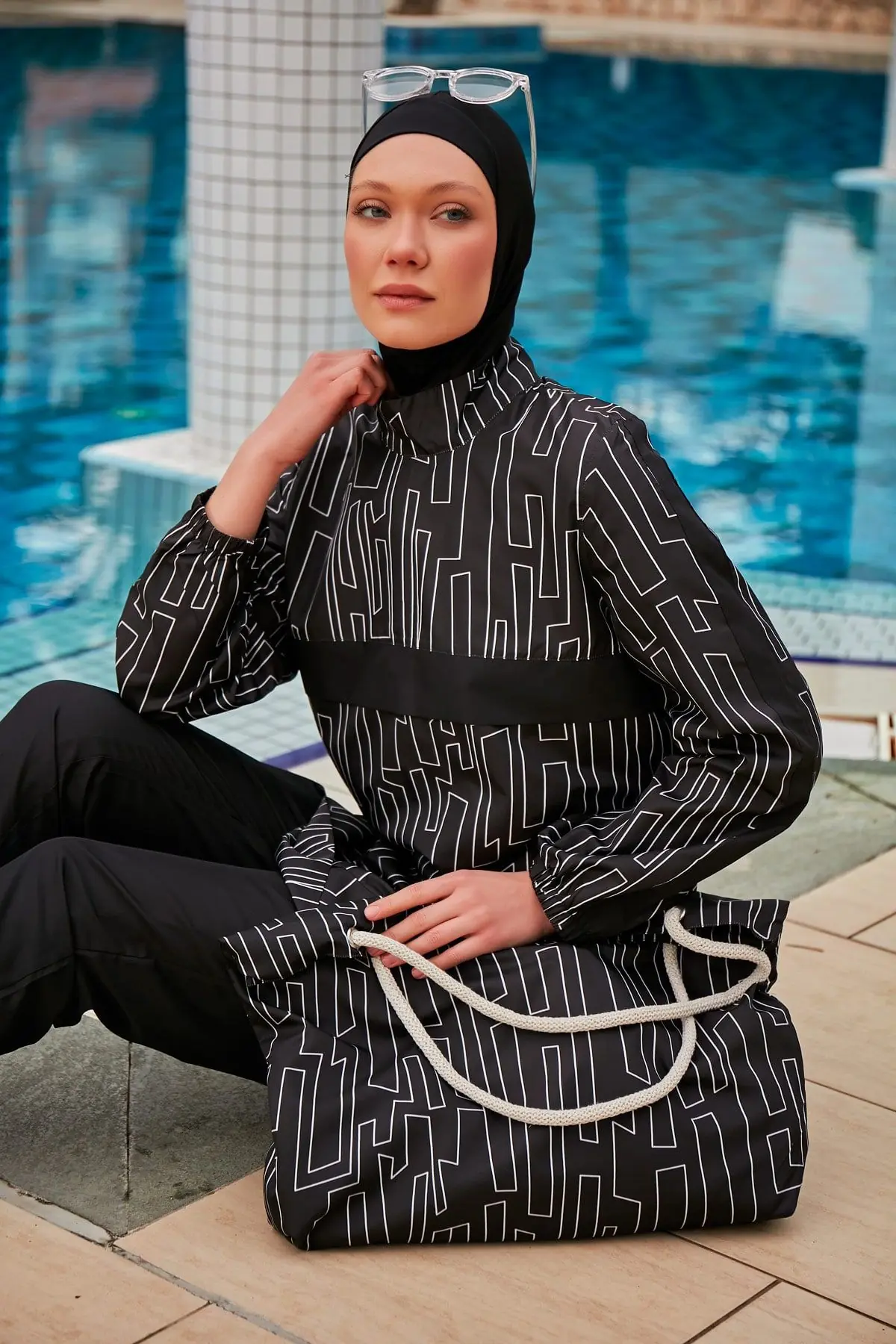 Colourful Burkini Modest Swimwear R2406, photo 2