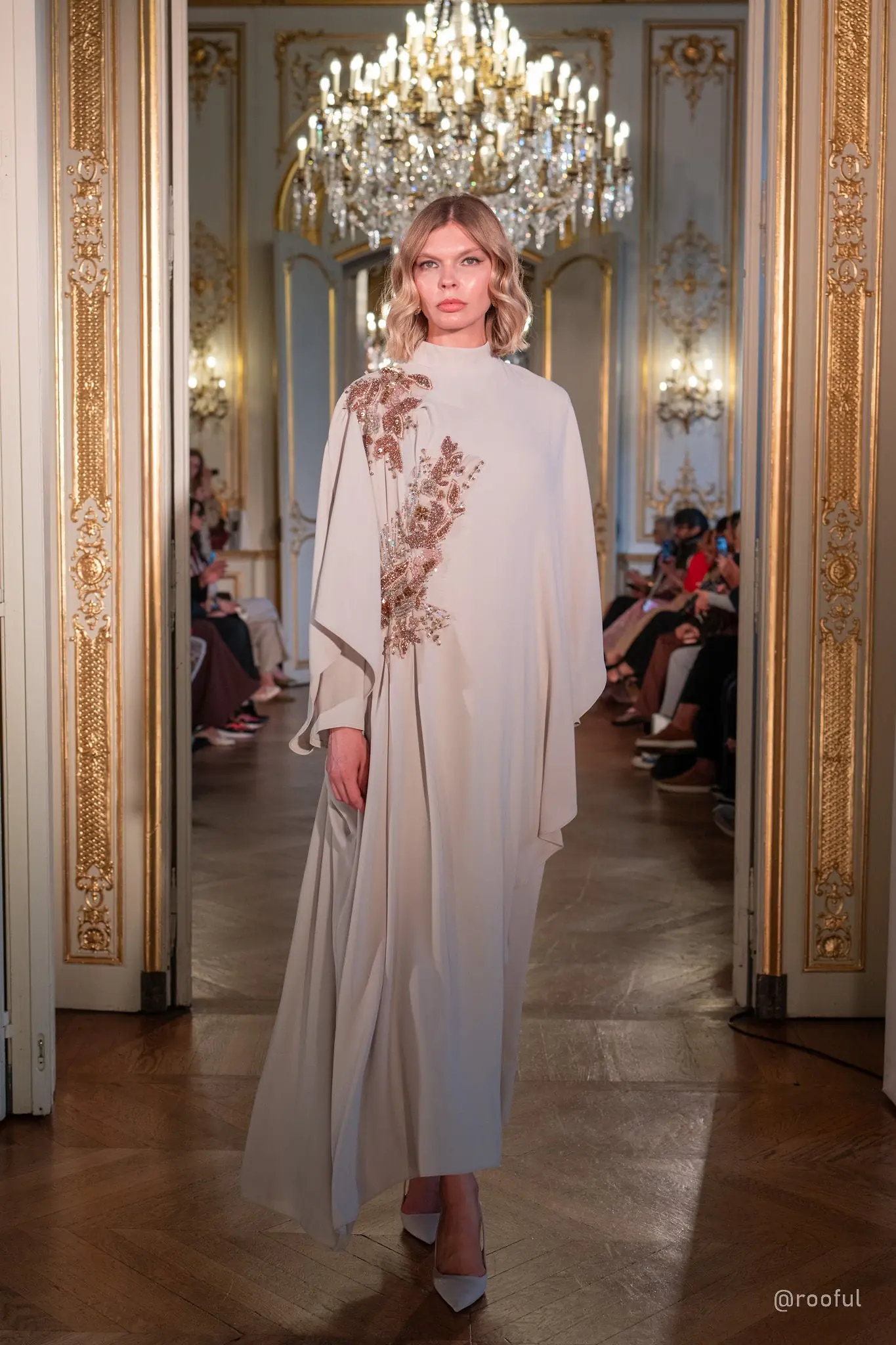 Arvella Draped Maxi Dress – Cream, photo 2