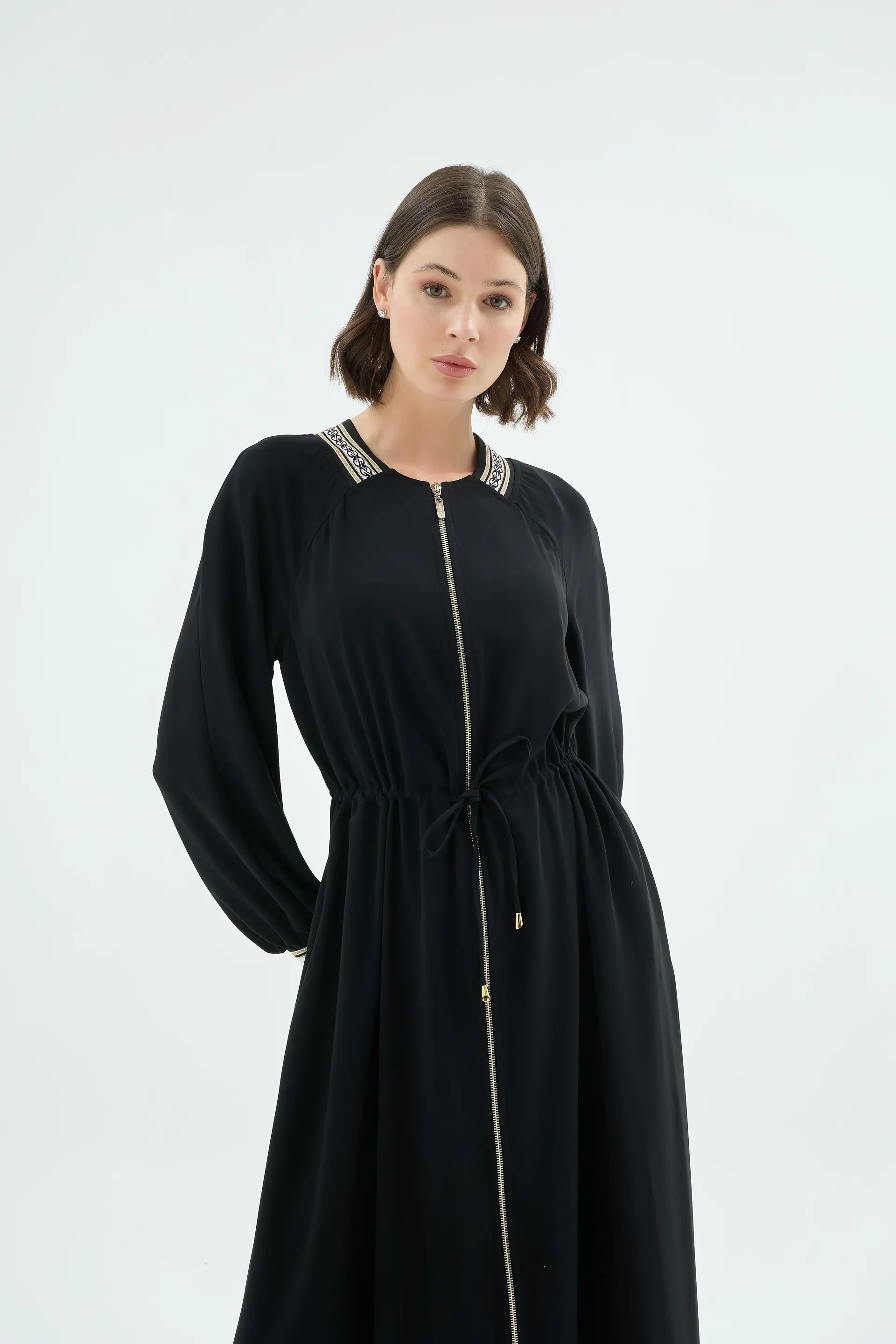 Vilma Zip-Front Dress – Black, photo 2