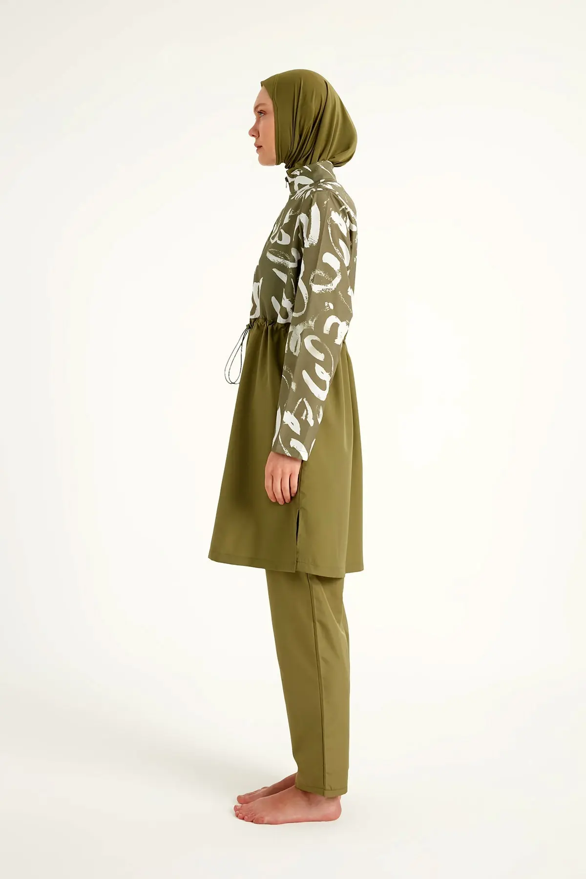 Green Full Coverage Modest Swimwear Set for Women R2506, photo 6