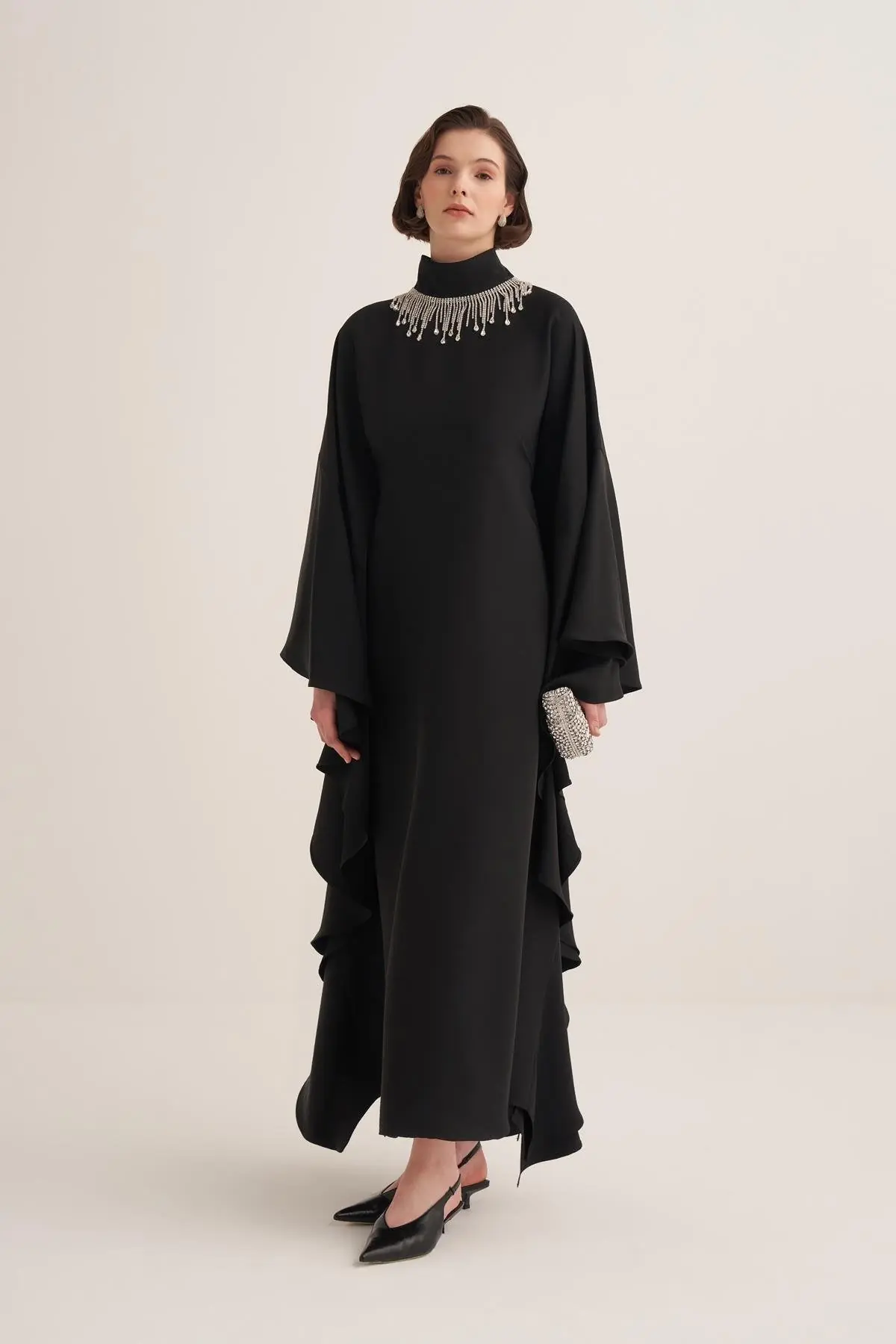 Valeria Evening Kaftan – Black