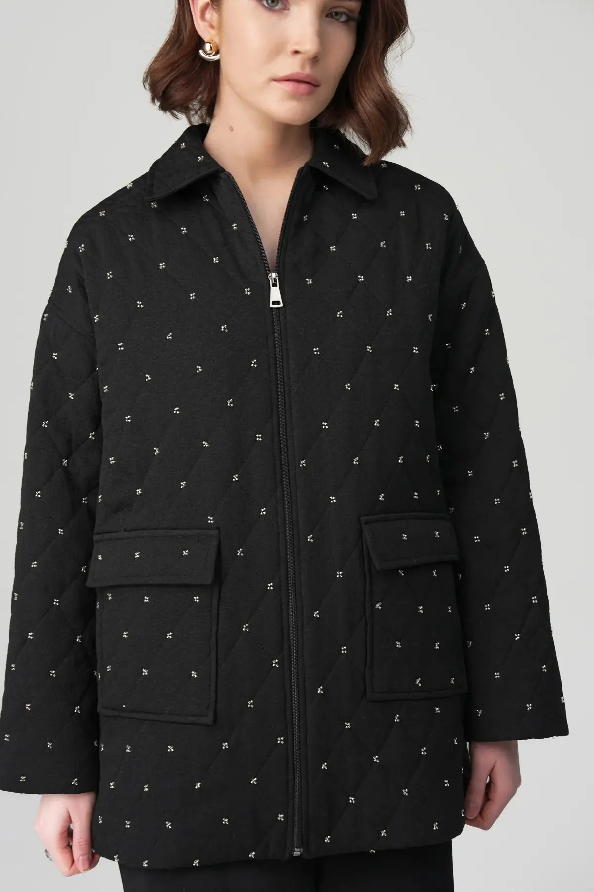 Mira Quilted Jacket & Trousers Set – Black, photo 3