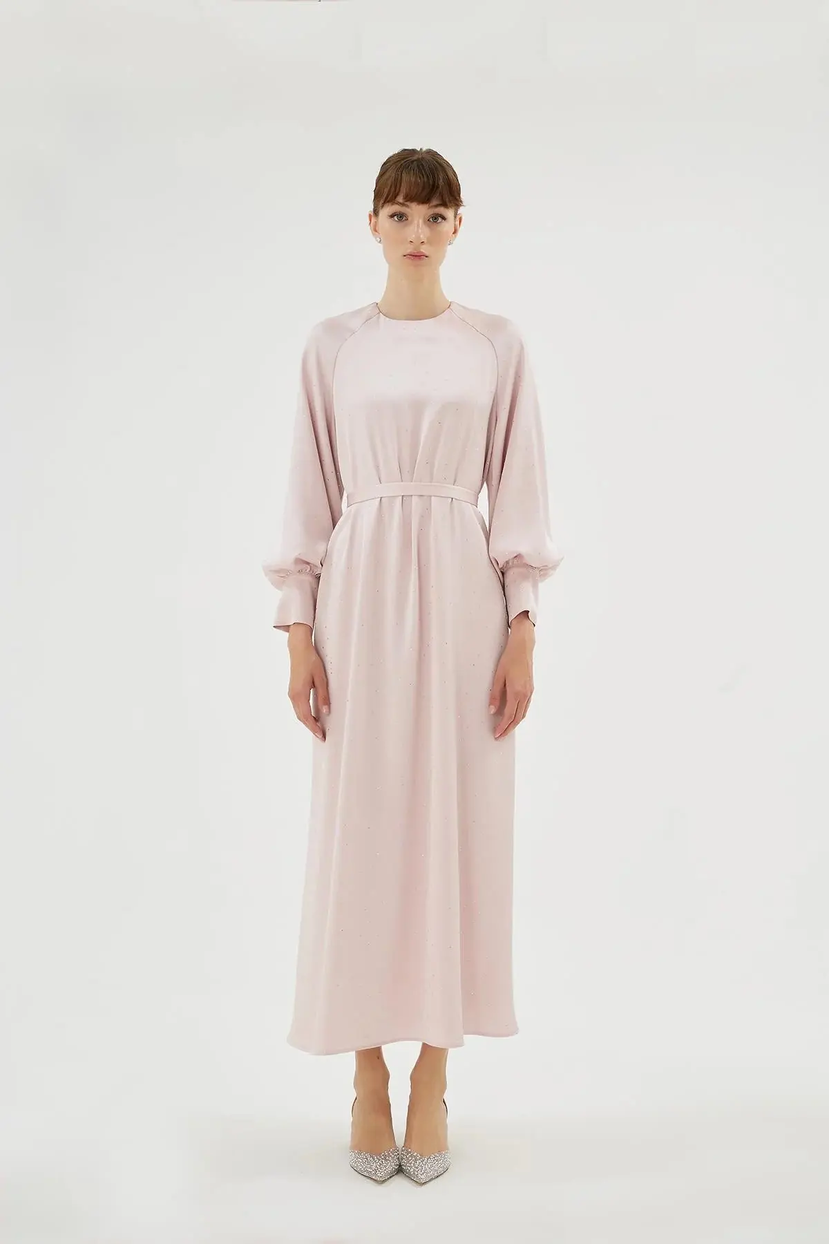 Eliza Embellished Dress – Powder Pink, photo 4