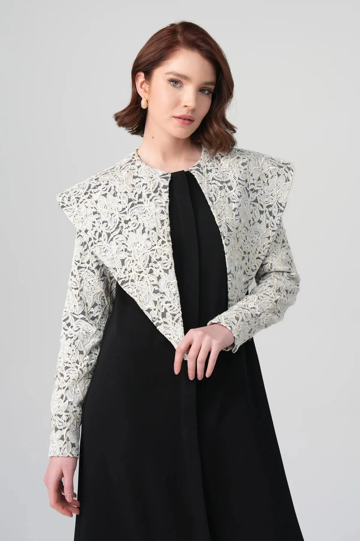 Ravena Contrast Dress – Black, photo 4
