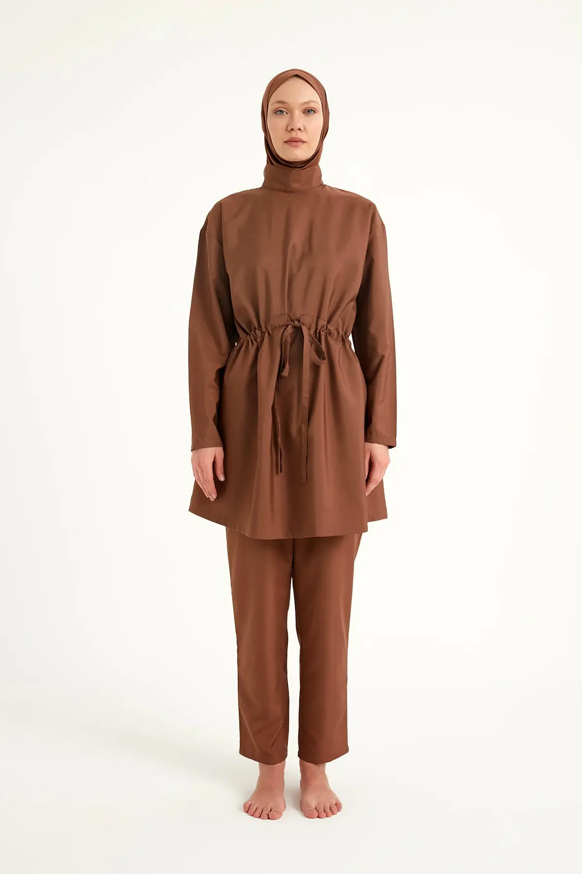Andalus Full Coverage Burkini Set with Front Ruching A2502-3, photo 4
