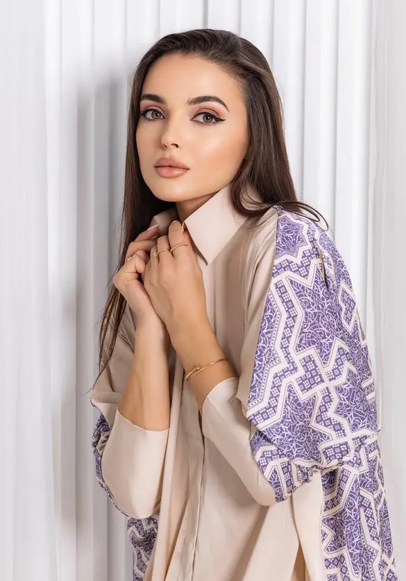 Beige Silk Co-ord Set, photo 2