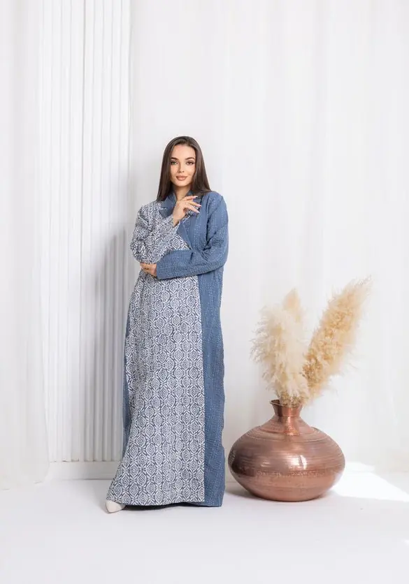 Winter Blue Abaya