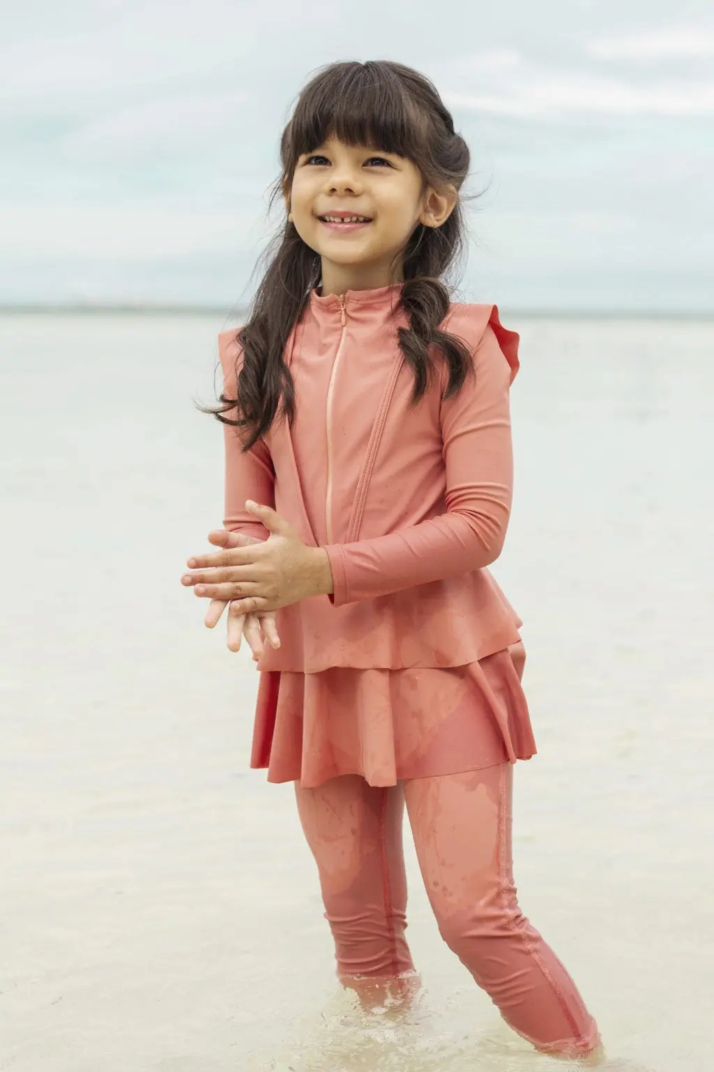 Serena Kids Two Piece Swimwear - Coral, photo 4