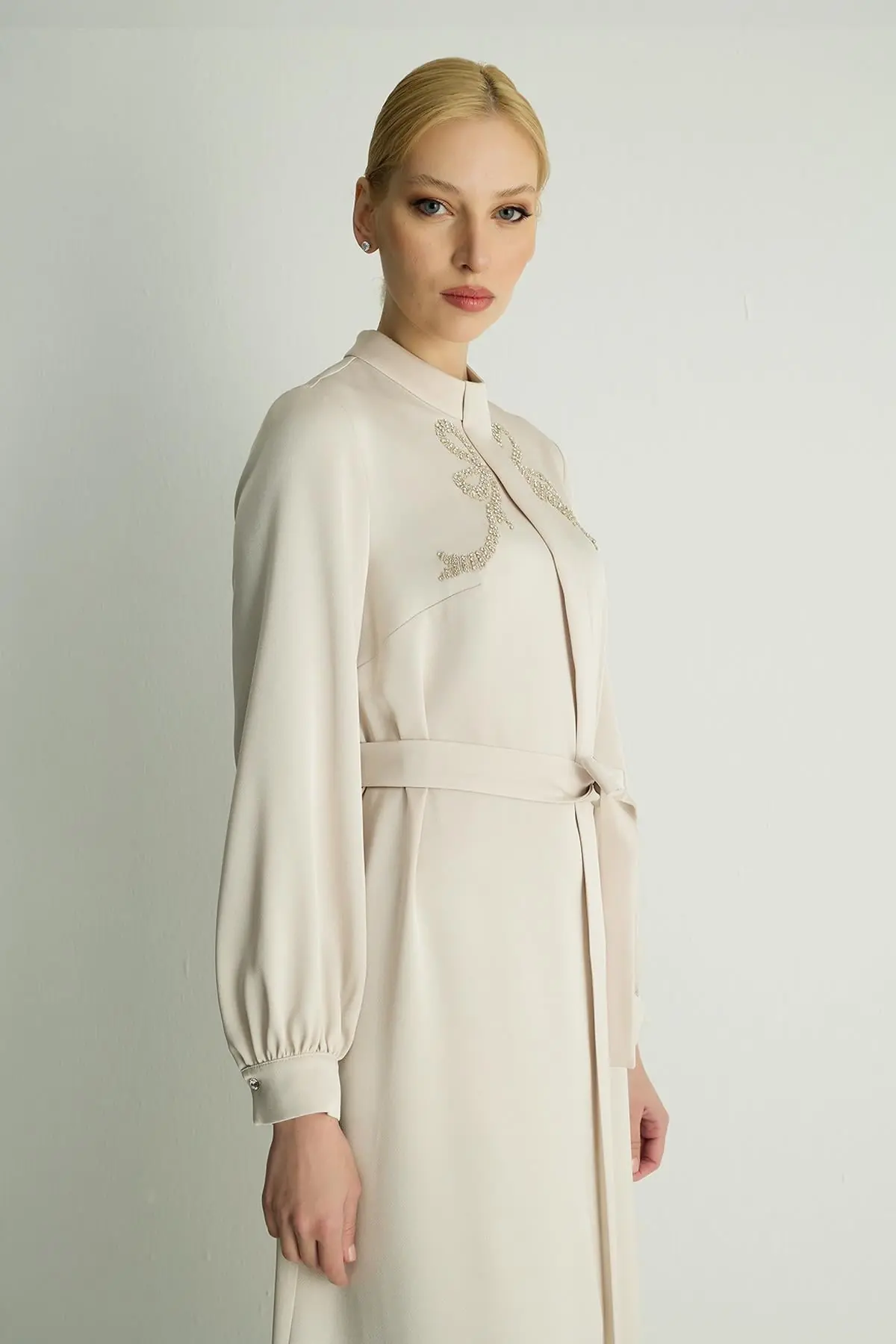 Ribbon Dress — Stone, photo 4