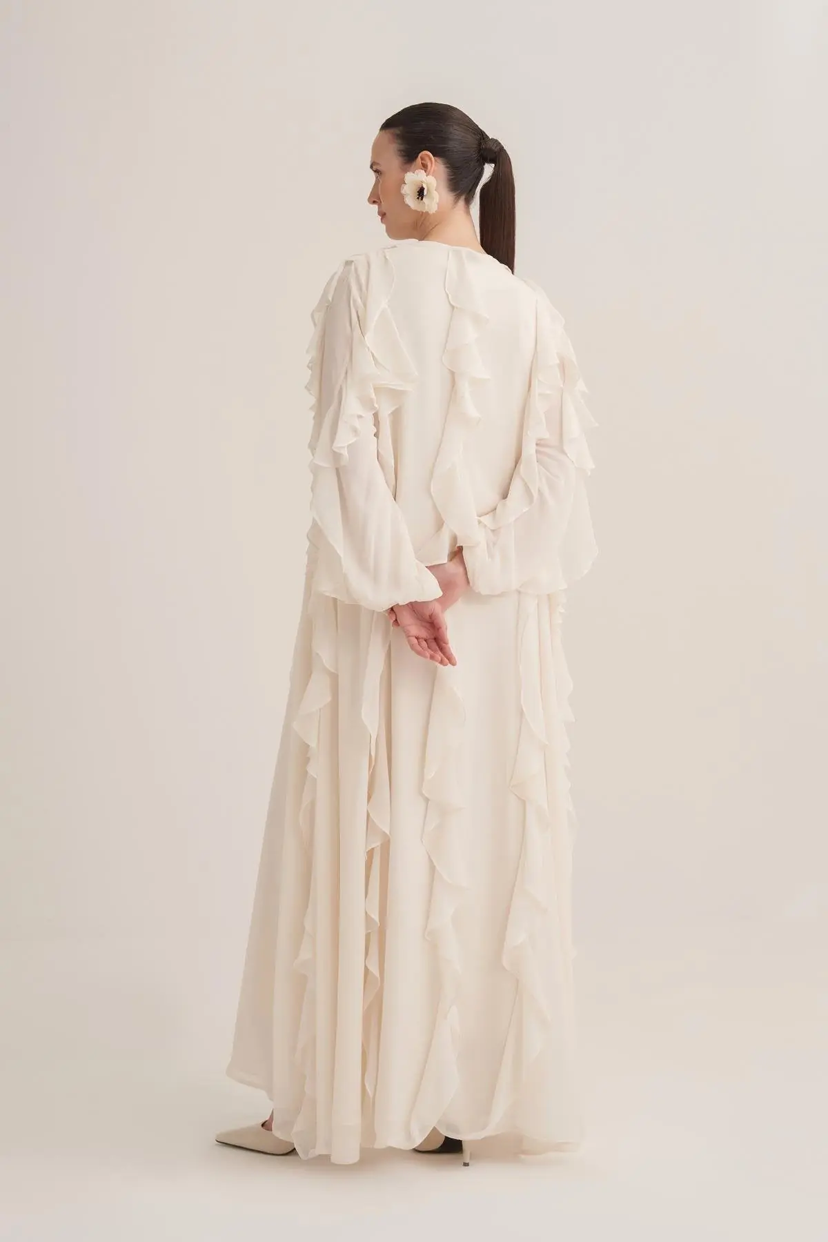 Lola Abaya & Scarf – Cream, photo 4