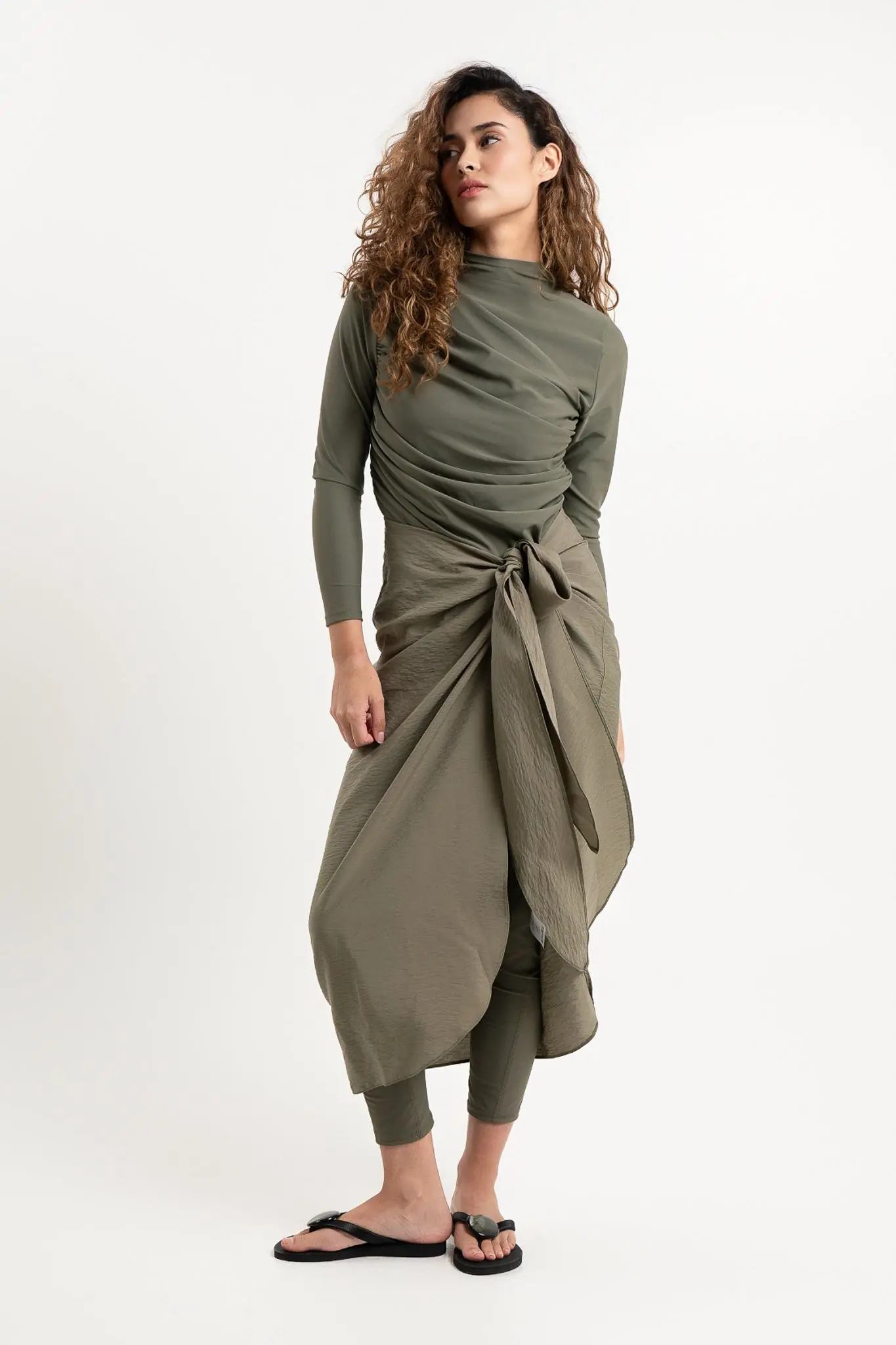 Clea Sarong - Olive, photo 2
