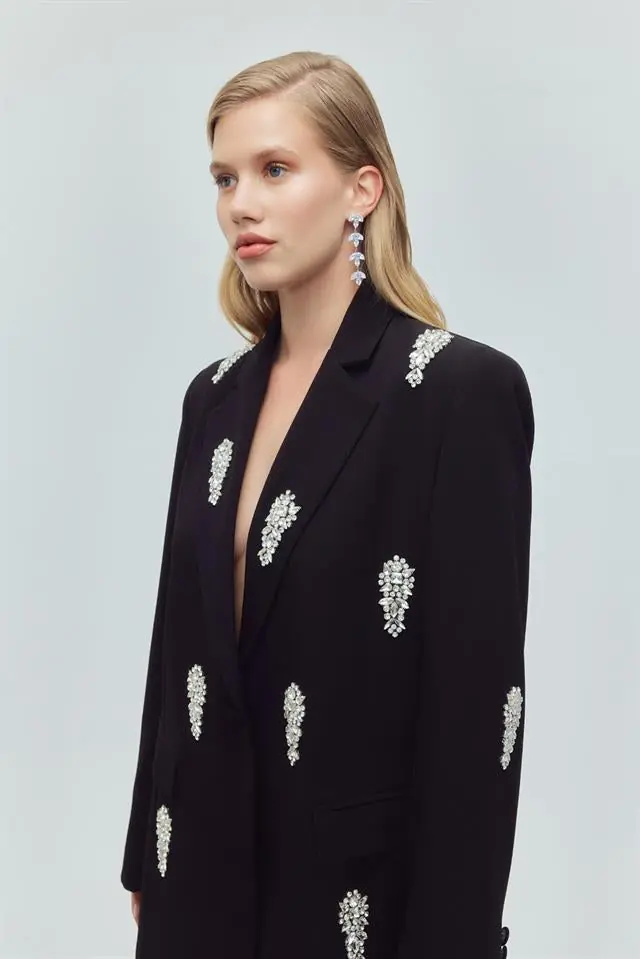 Silver Bloom  Embellished Set – Black, photo 4