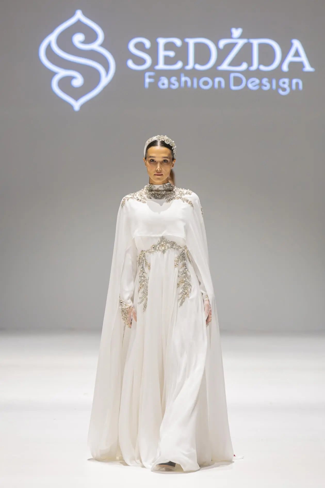Model 09 The Power of Pain Gown – White
