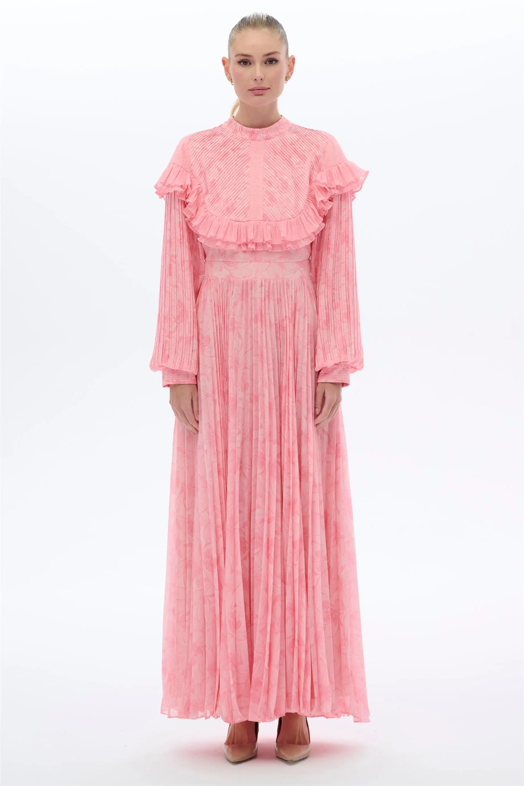 Printed Plata Dress in Pink