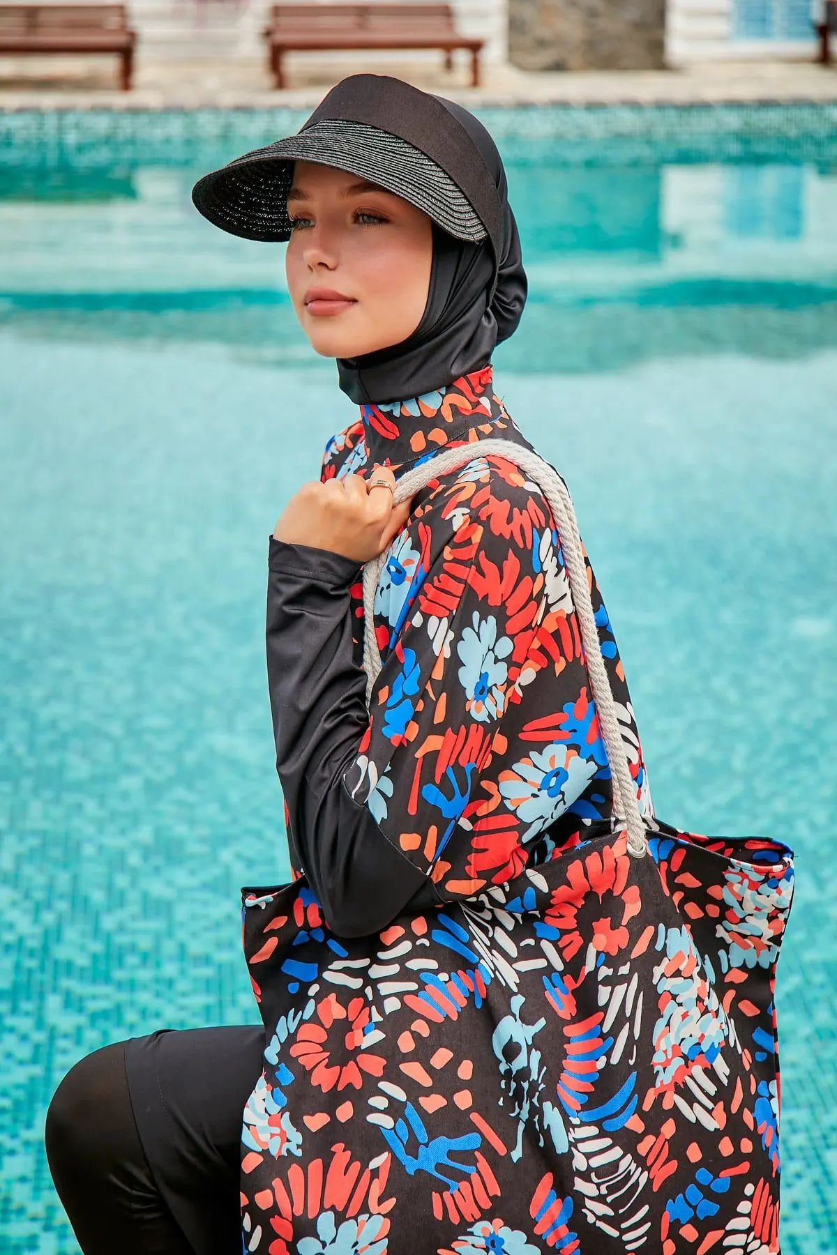 Black Beach Bag C2313