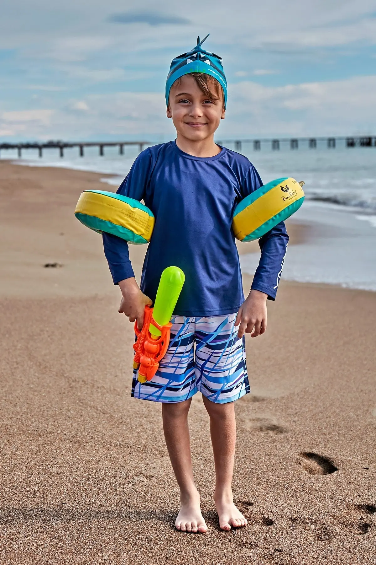 Woven Navy Boys Shorts B2430