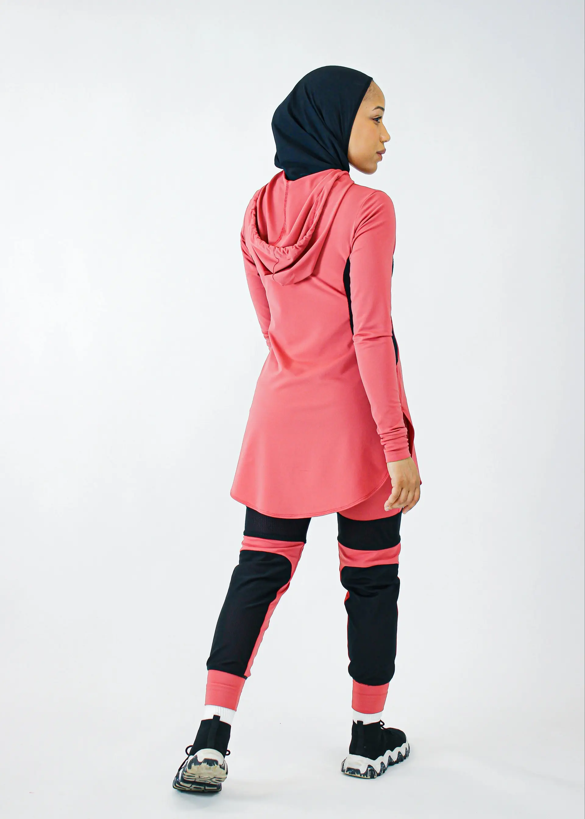 Anna Hooded Performance Tunic - Blaze / Noir, photo 2
