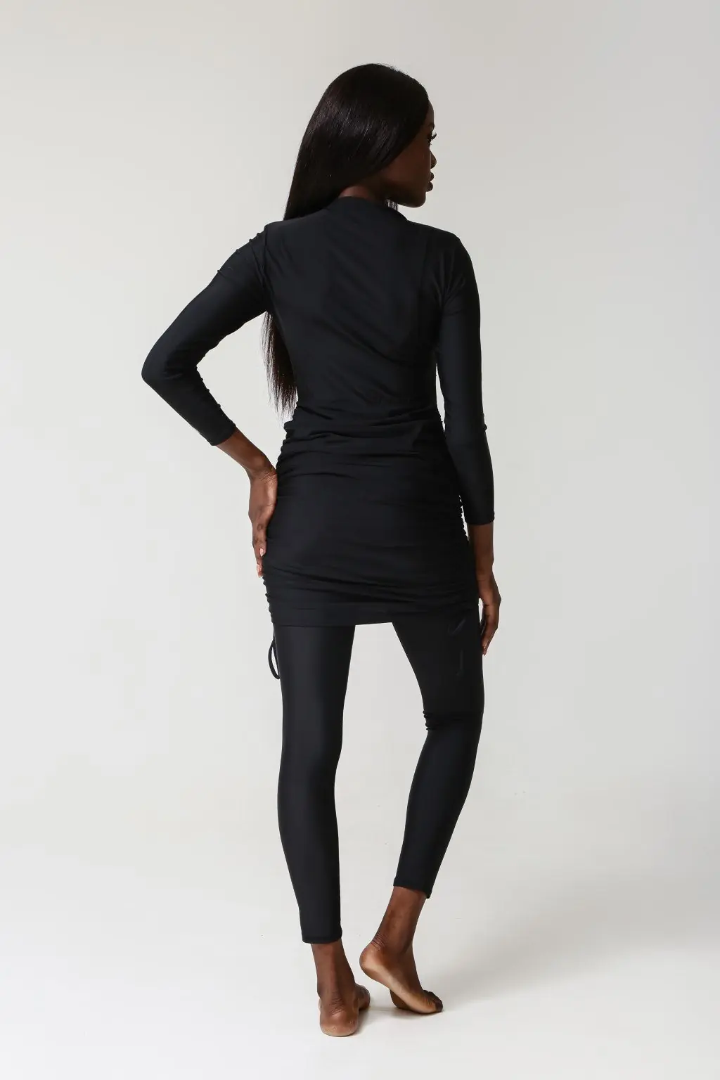 Isla Swim Dress - Black, photo 4