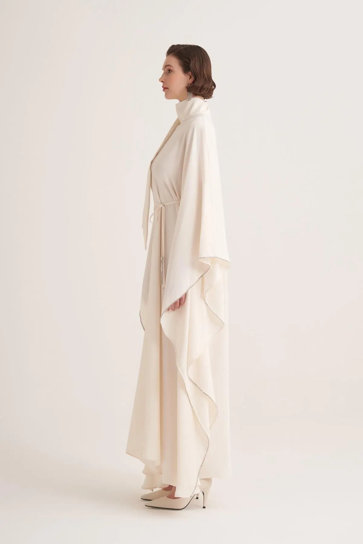 Lilah Evening Kaftan – Cream, photo 2