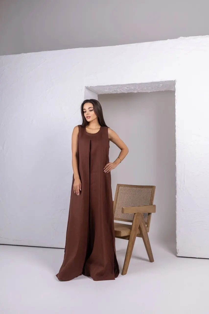 Brown Linen Dress, photo 2