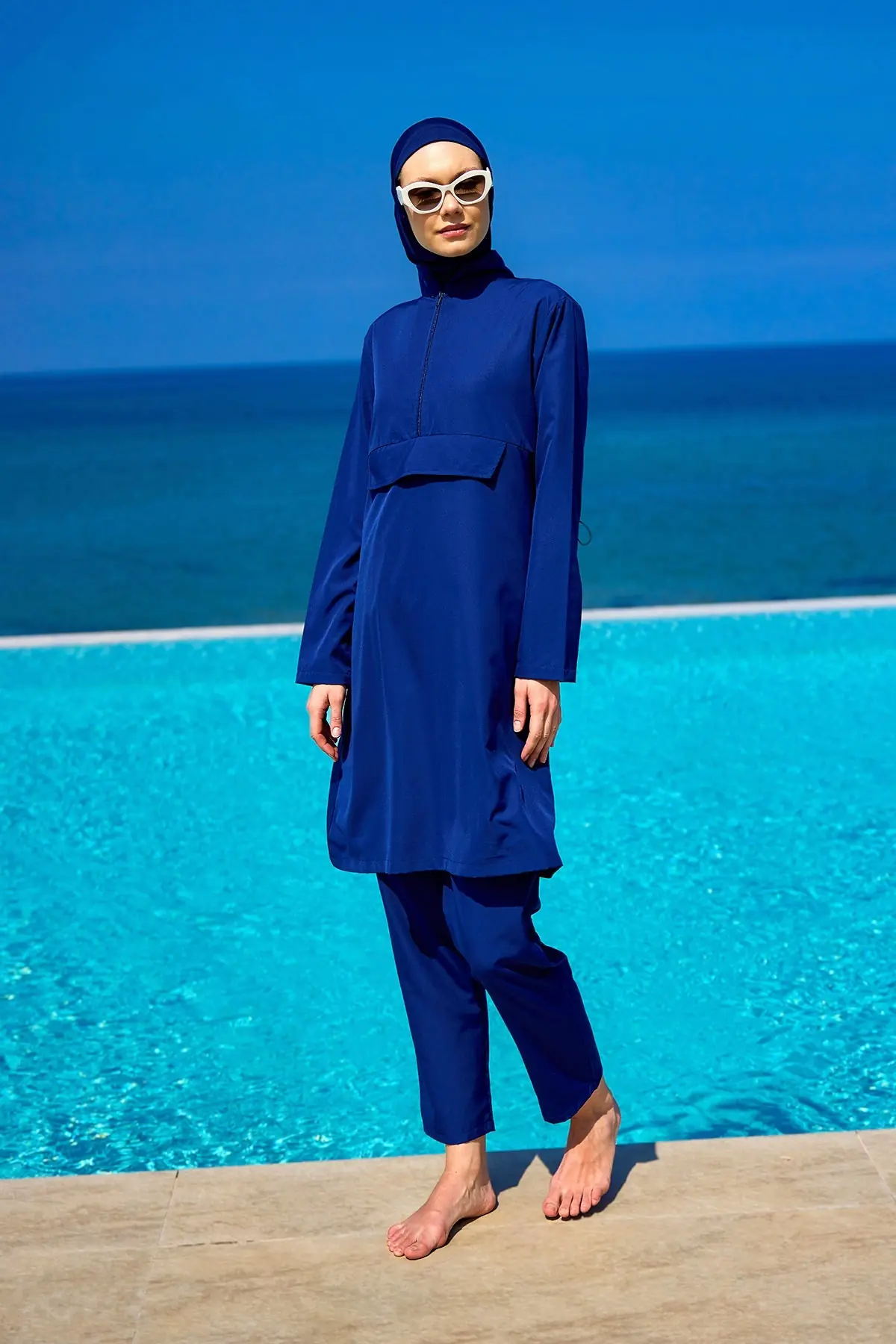 Andalus Navy Full Coverage Burkini Set for Women A2503-2, photo 3