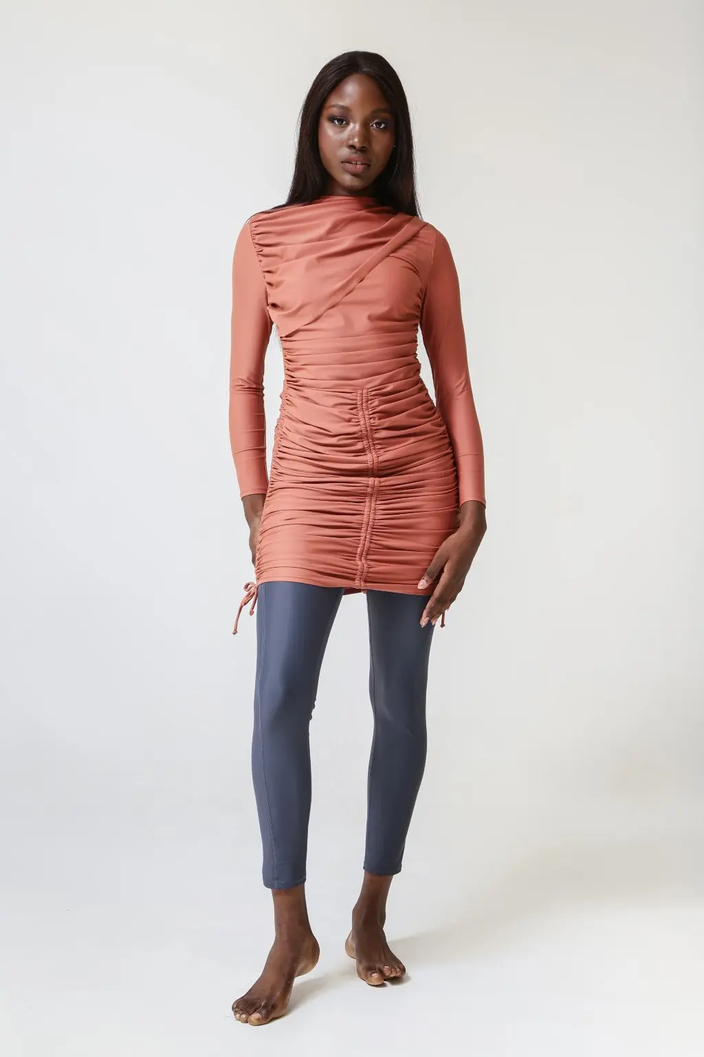 Isla Swim Dress - Clay