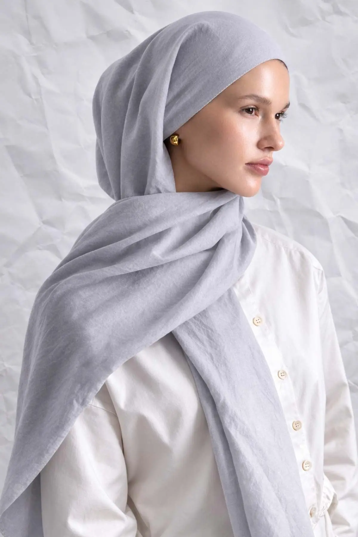 NOBLE TOUCH Cotton Shawl – Gray