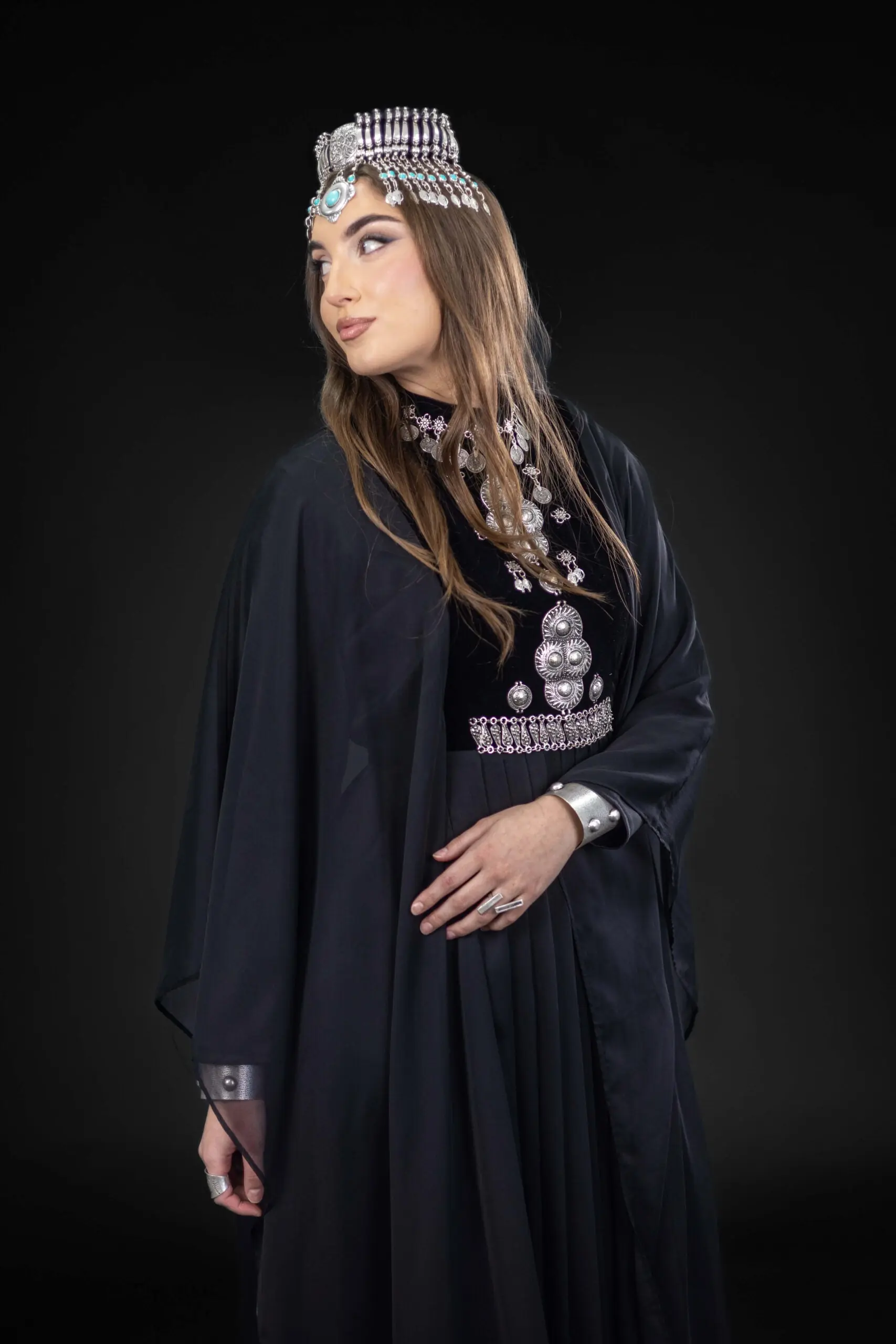 Boldness Embellished Abaya – Black, photo 7