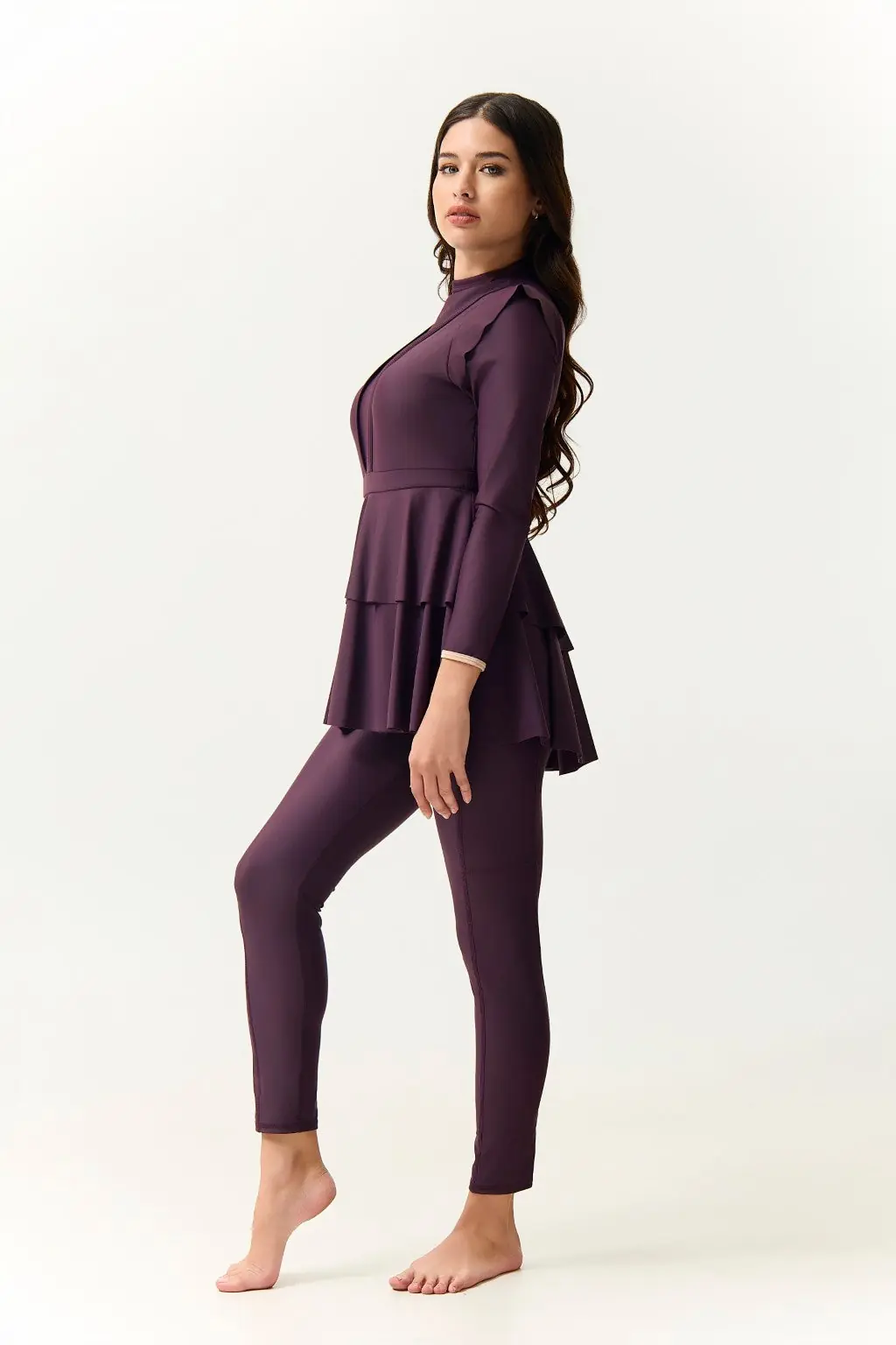 Serena Swim Dress - Plum, photo 3