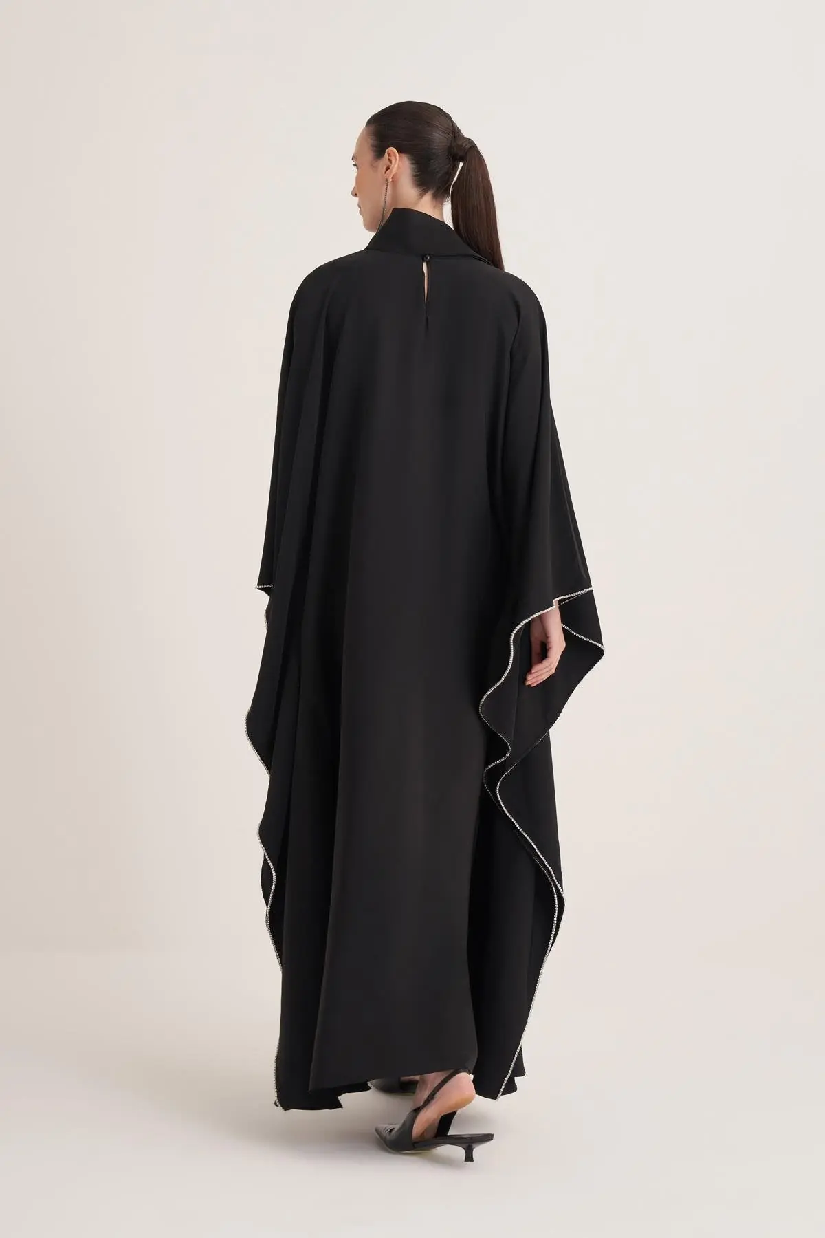 Lilah Evening Kaftan – Black, photo 4