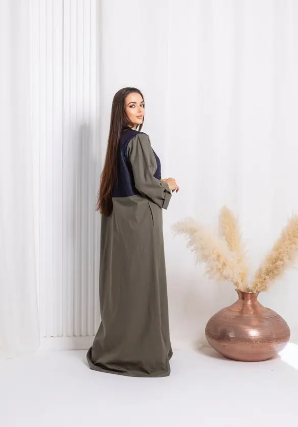 Green Denim Abaya, photo 7