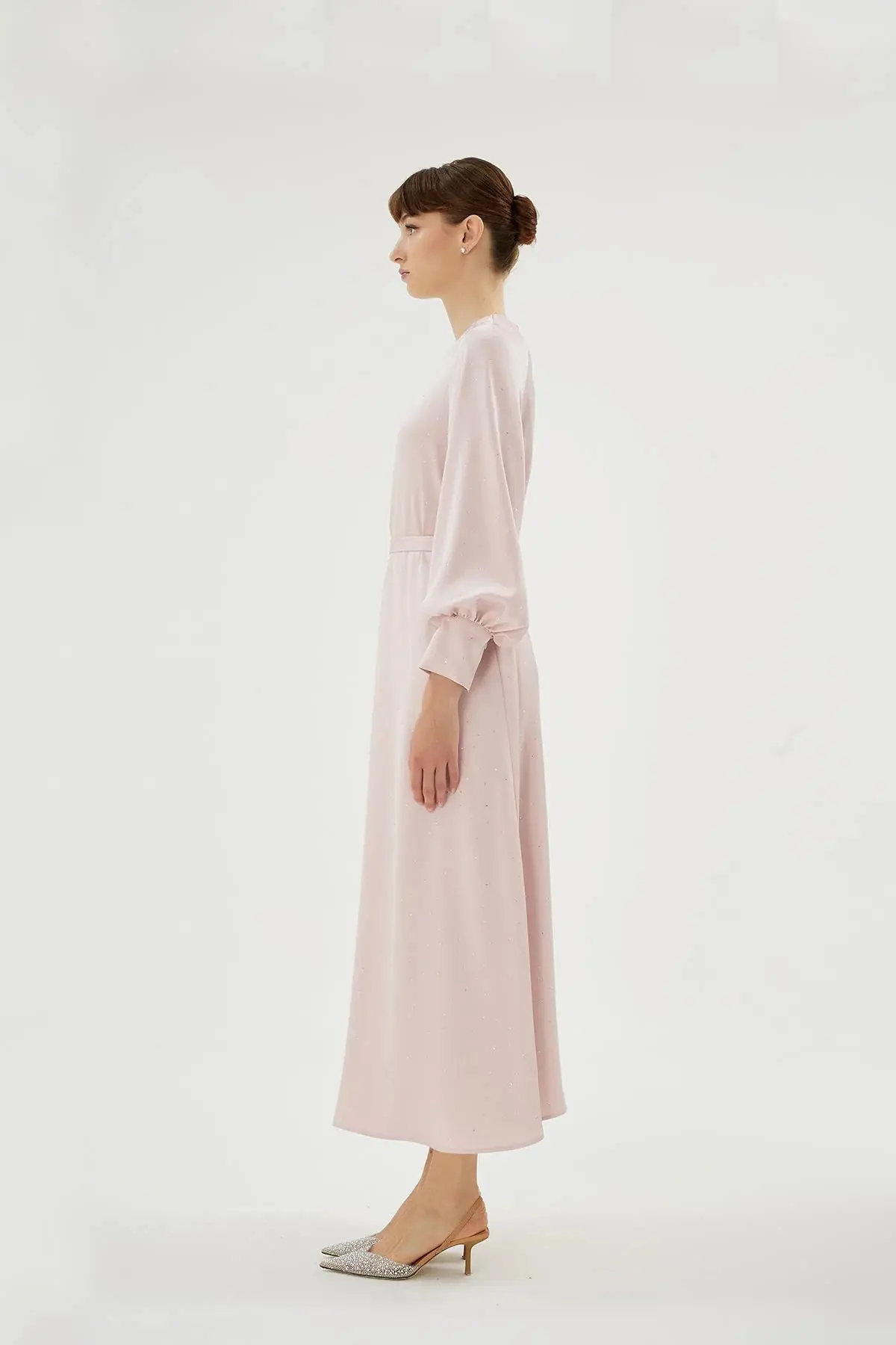 Eliza Embellished Dress – Powder Pink, photo 5