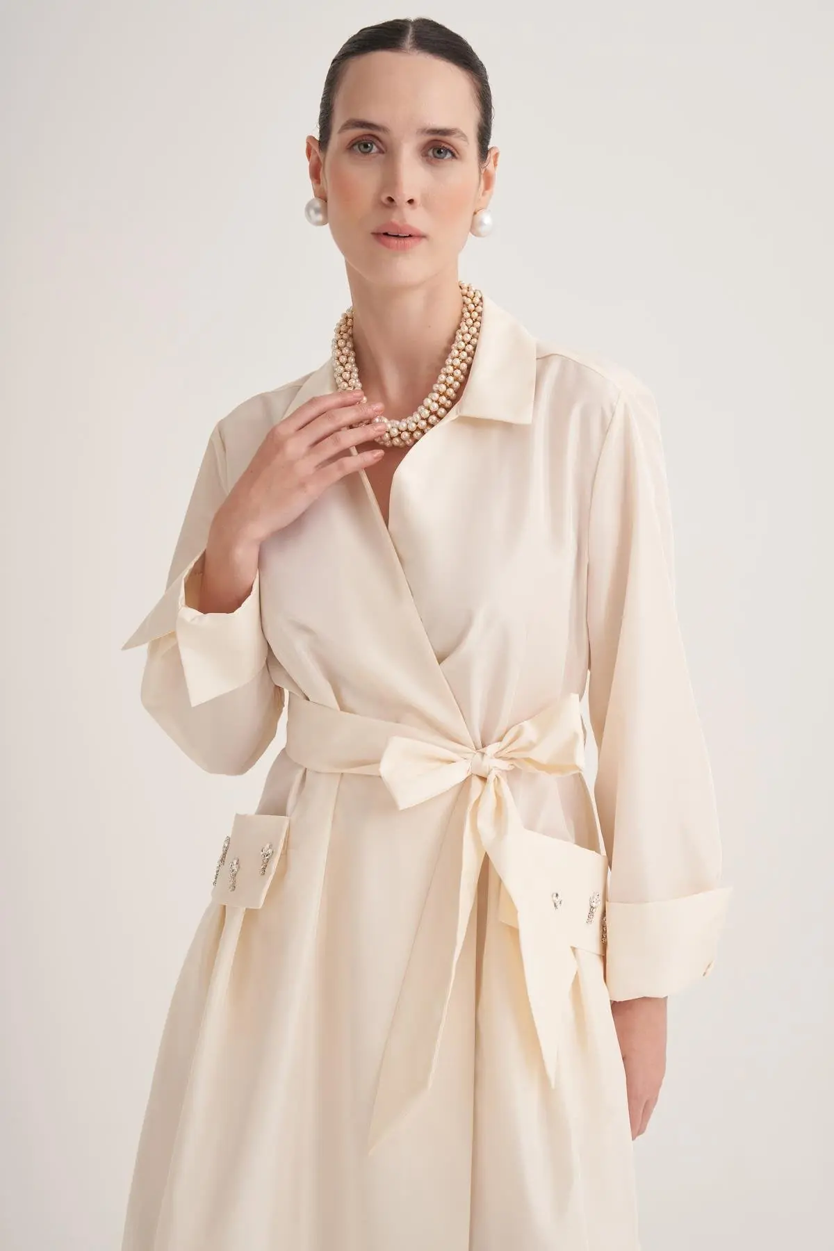 Samra Abaya – Cream, photo 2
