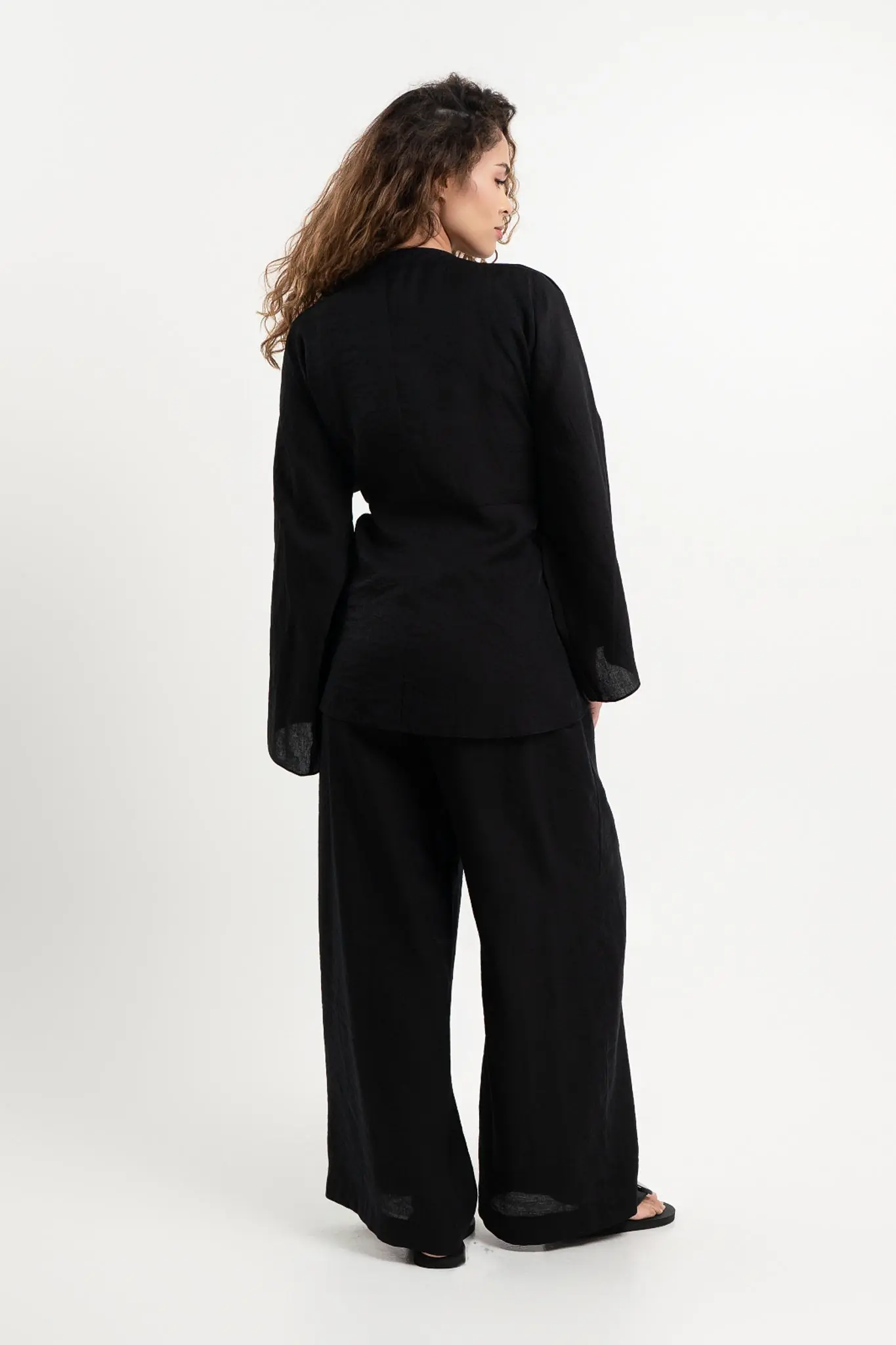 Elan Wrap Top - Black, photo 4
